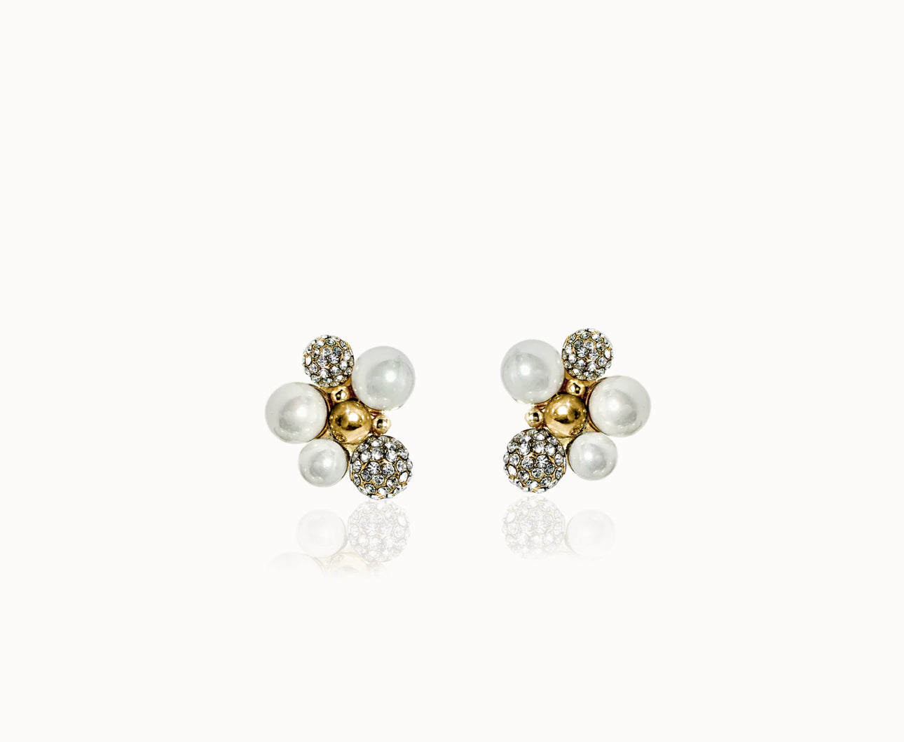 Berry pearl studs örhängen - guld