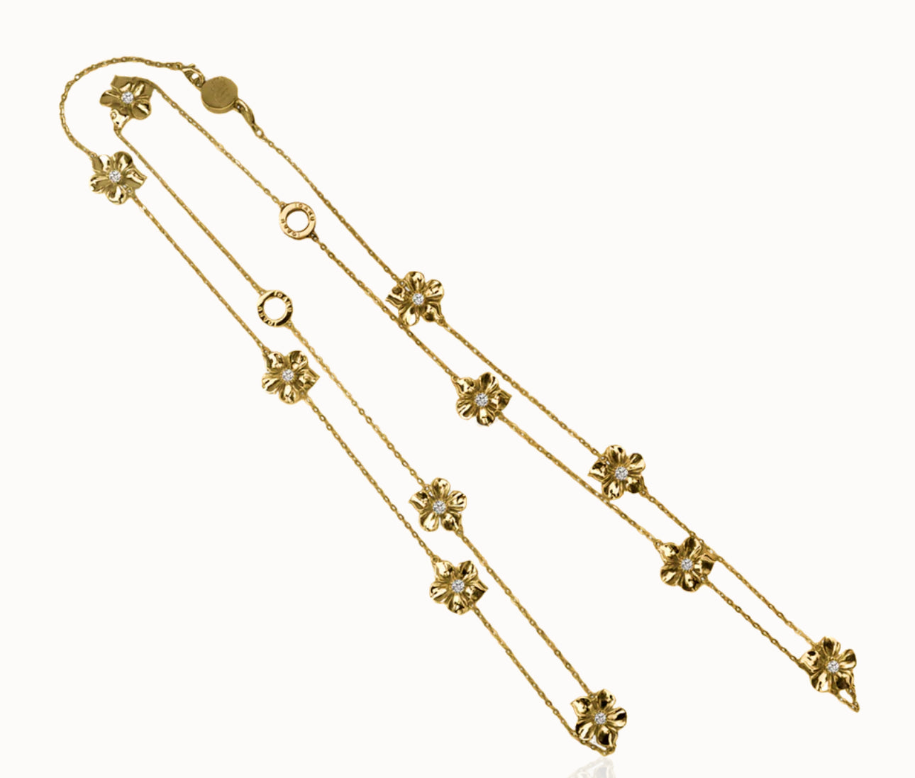 La fleur iconic necklace - guld