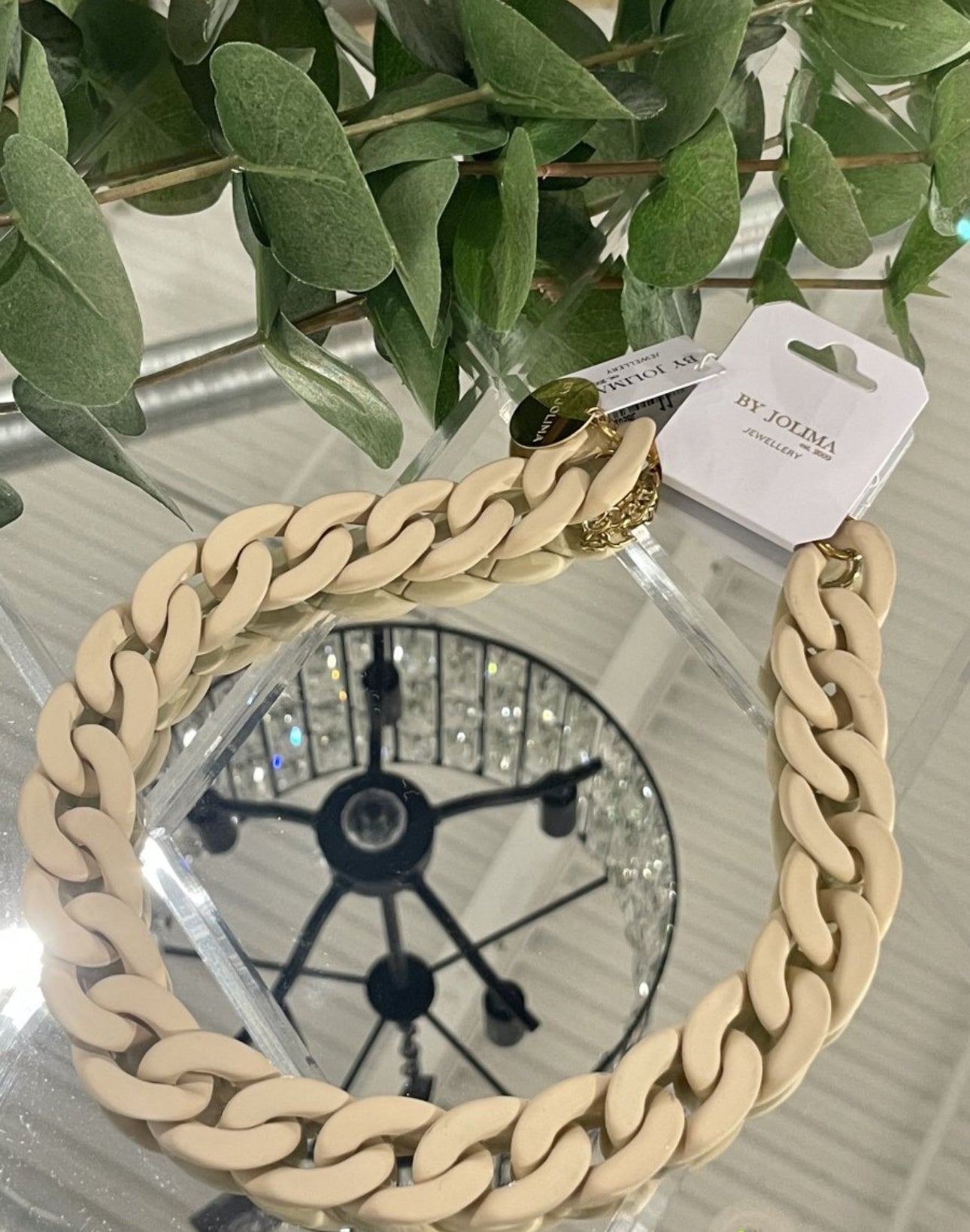Marbella necklace, nude mat