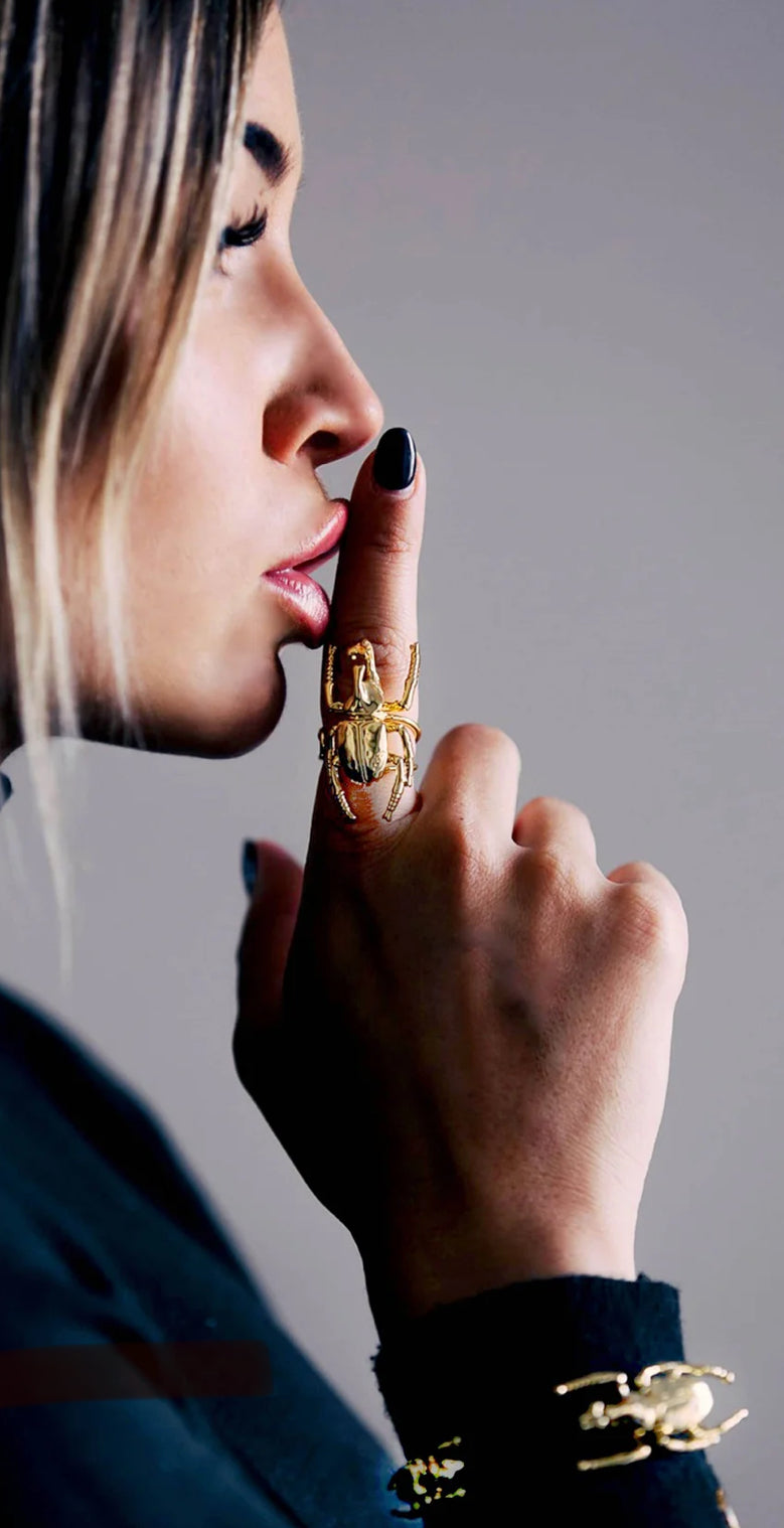 Beetle ring - guld