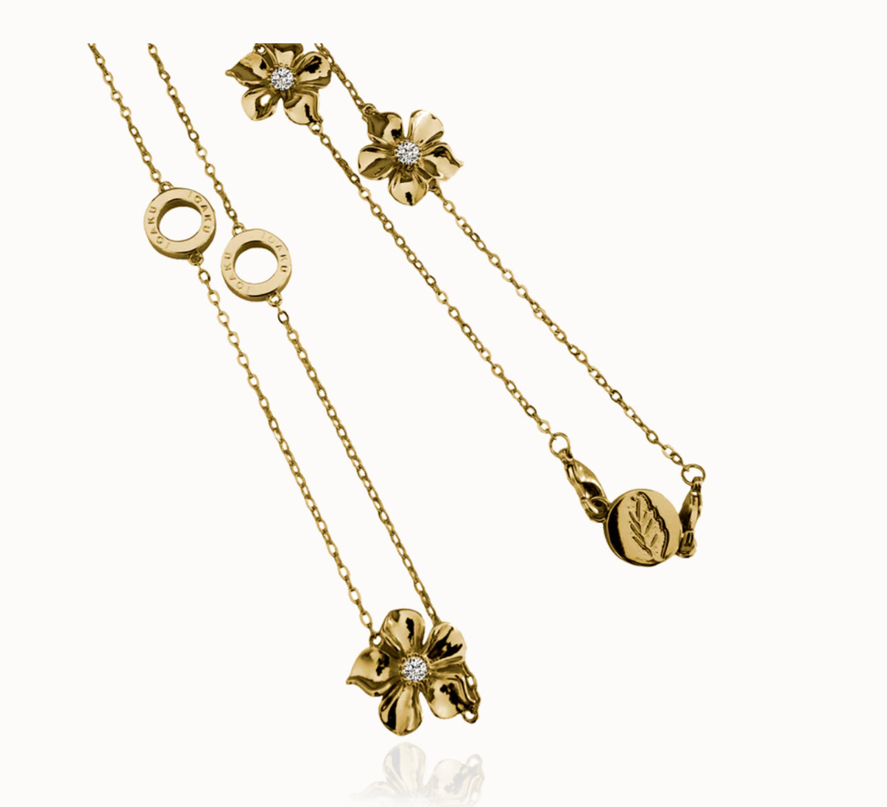 La fleur iconic necklace - guld