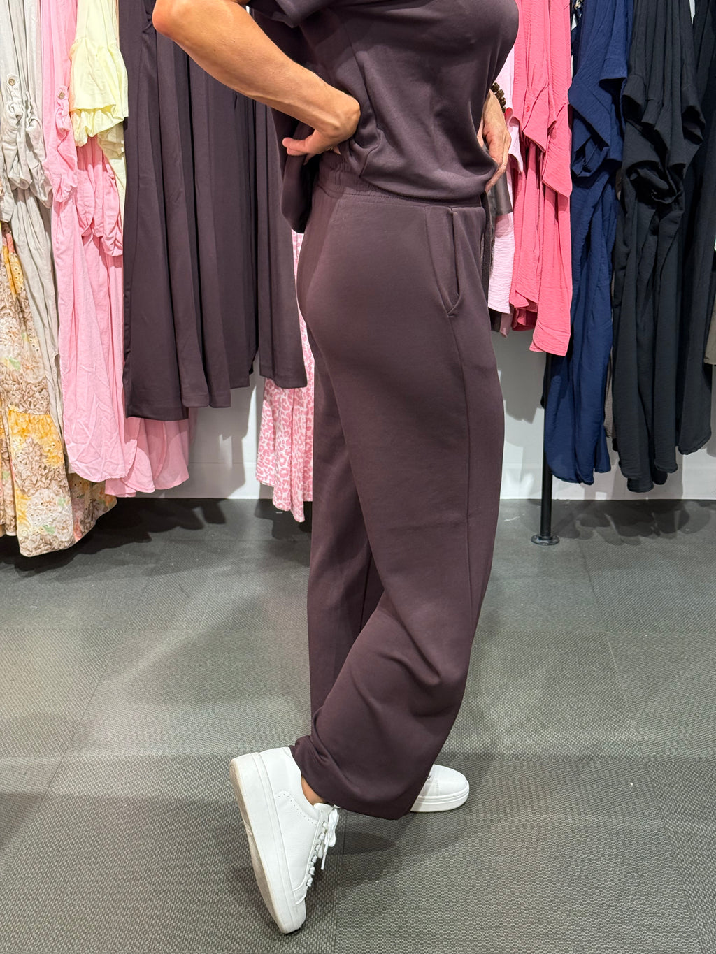 Banu byxa 33- Brown/plum