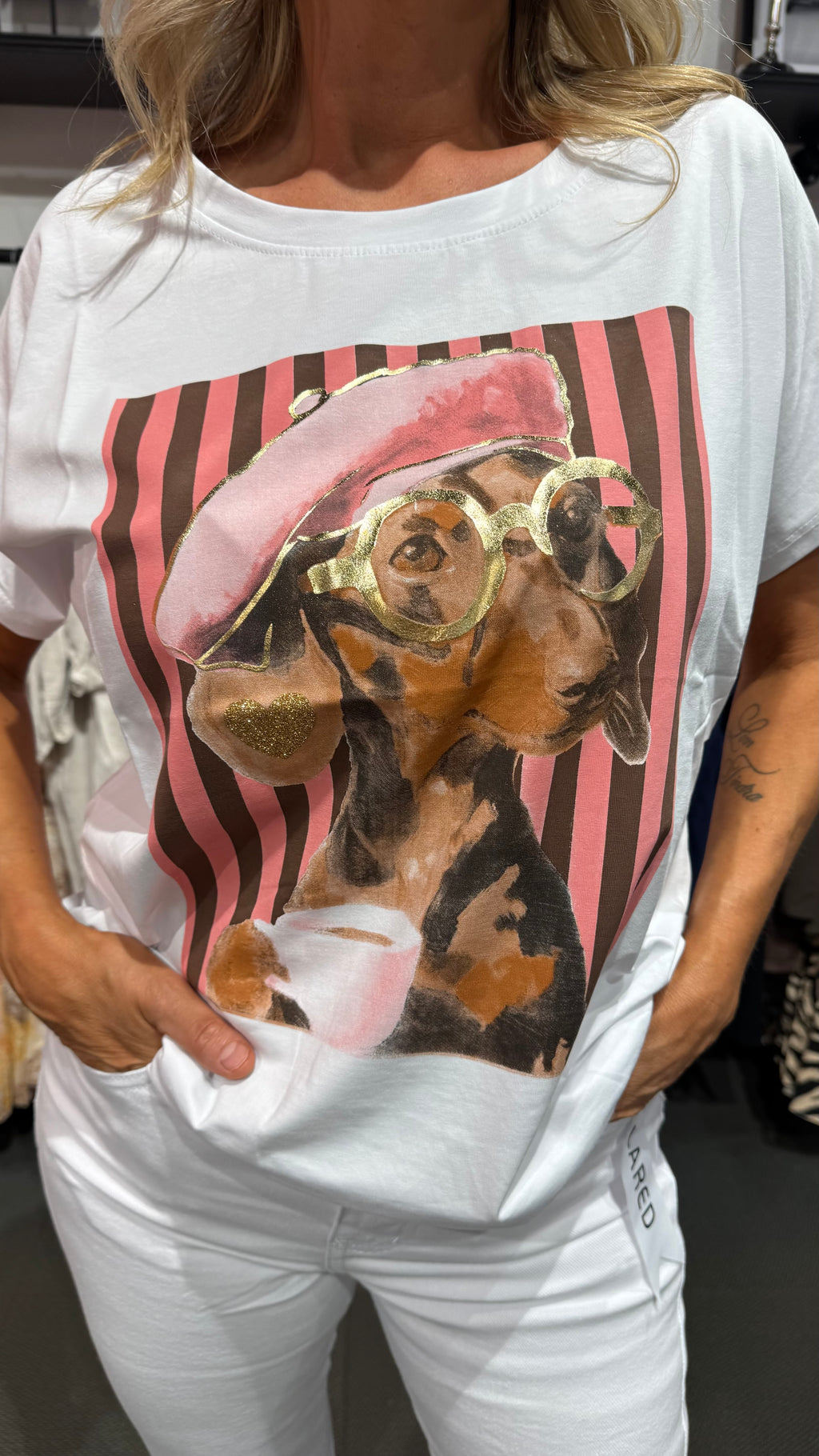 T-shirt dog - Pink