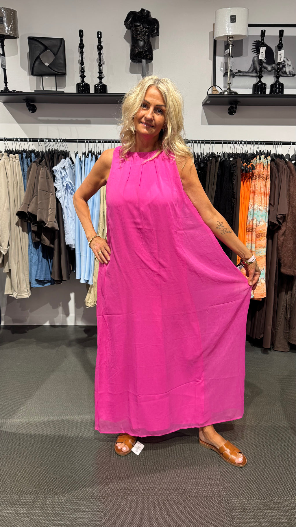 YASHANNAH ANKLE DRESS - PINK