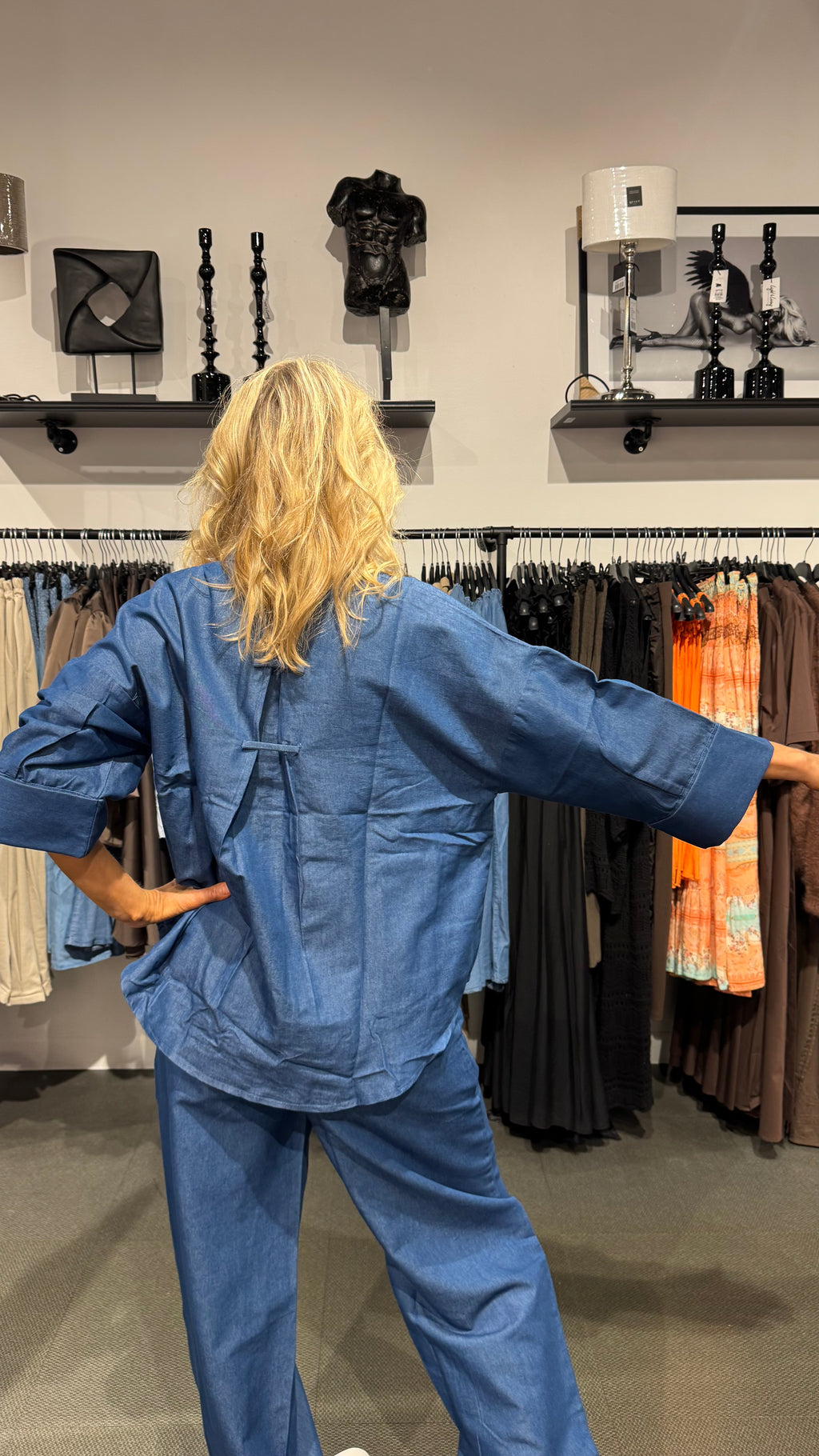 Augusta Charm blouse - denim