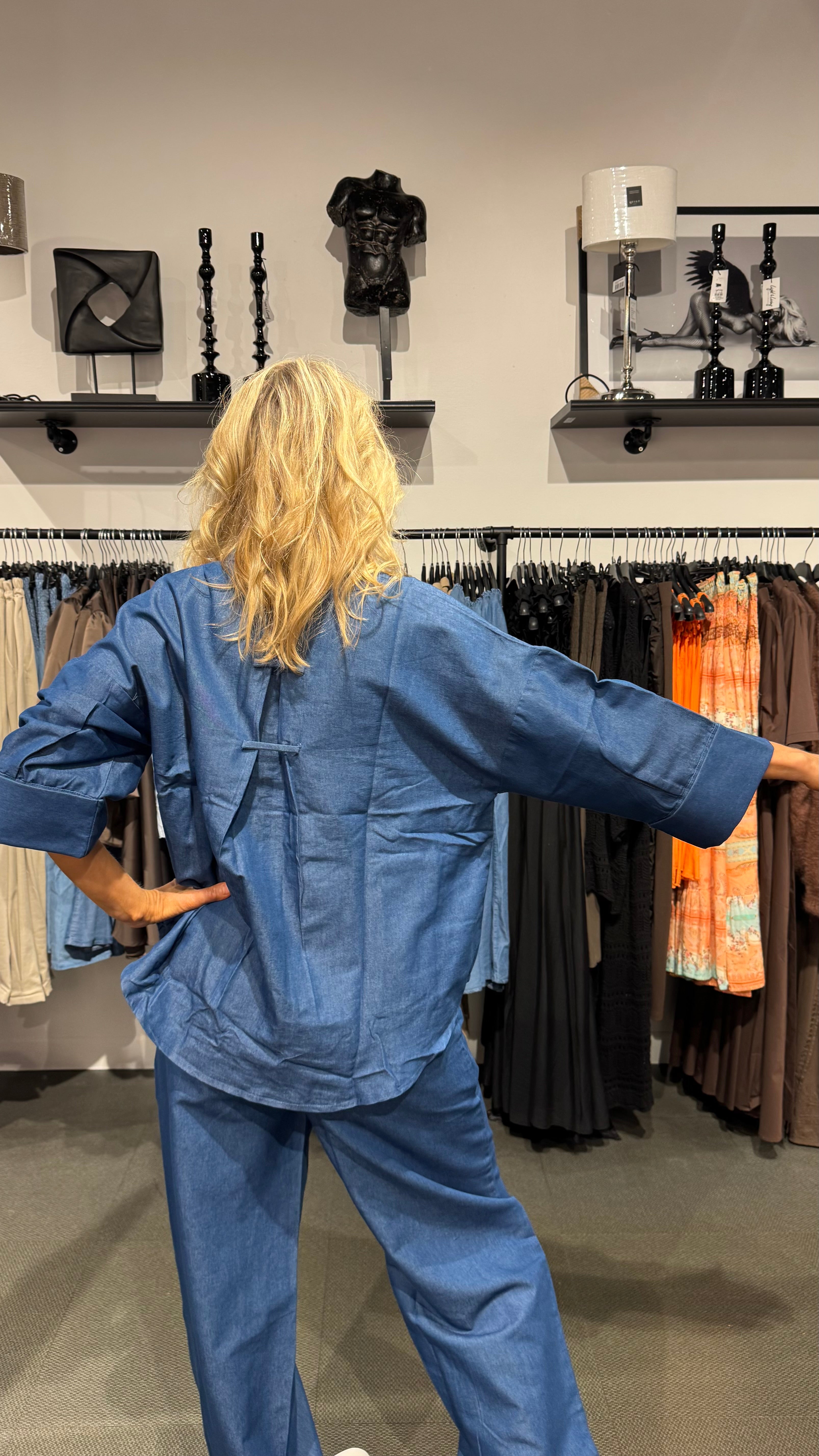 Augusta Charm blouse - denim