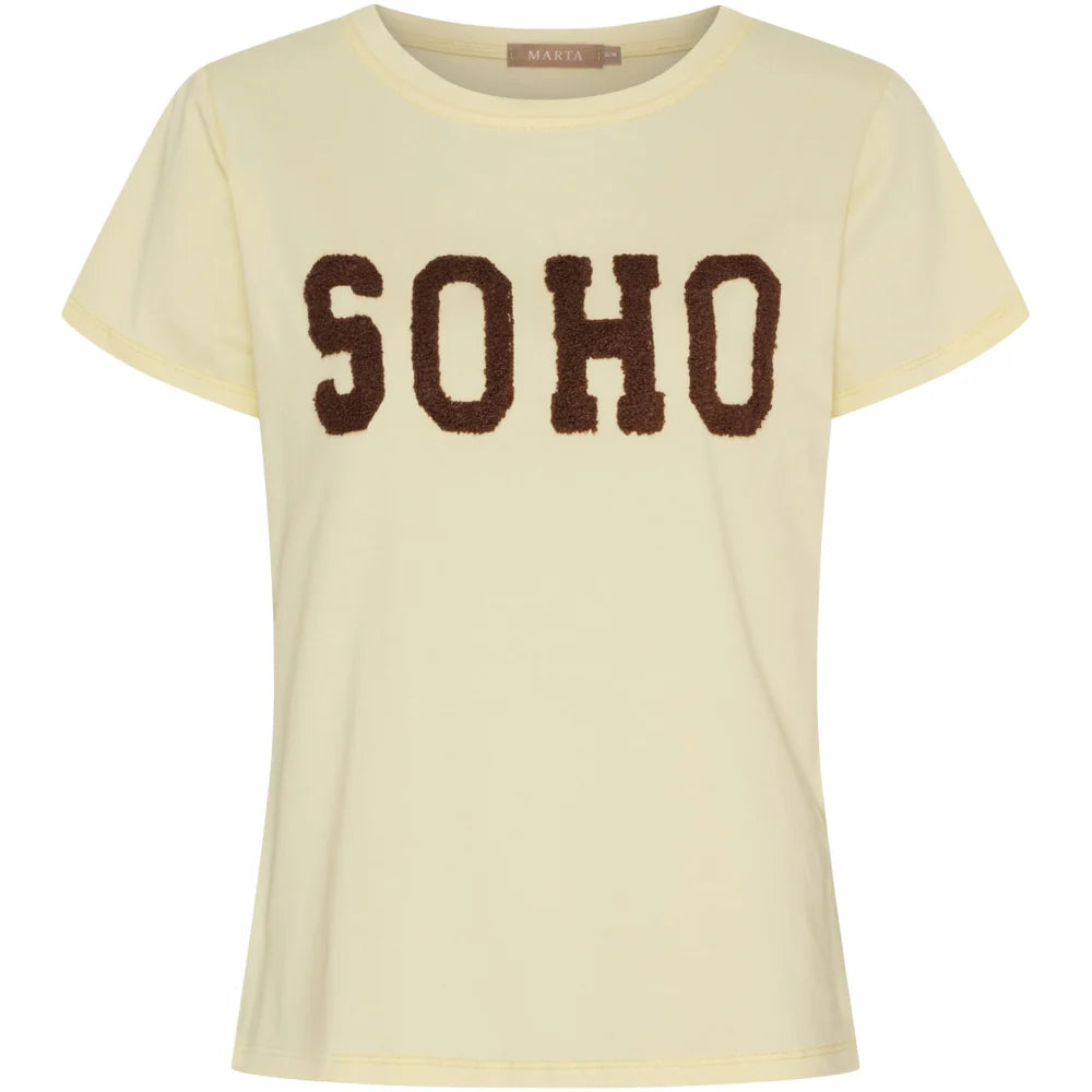 Soho T-shirt- gul/brun