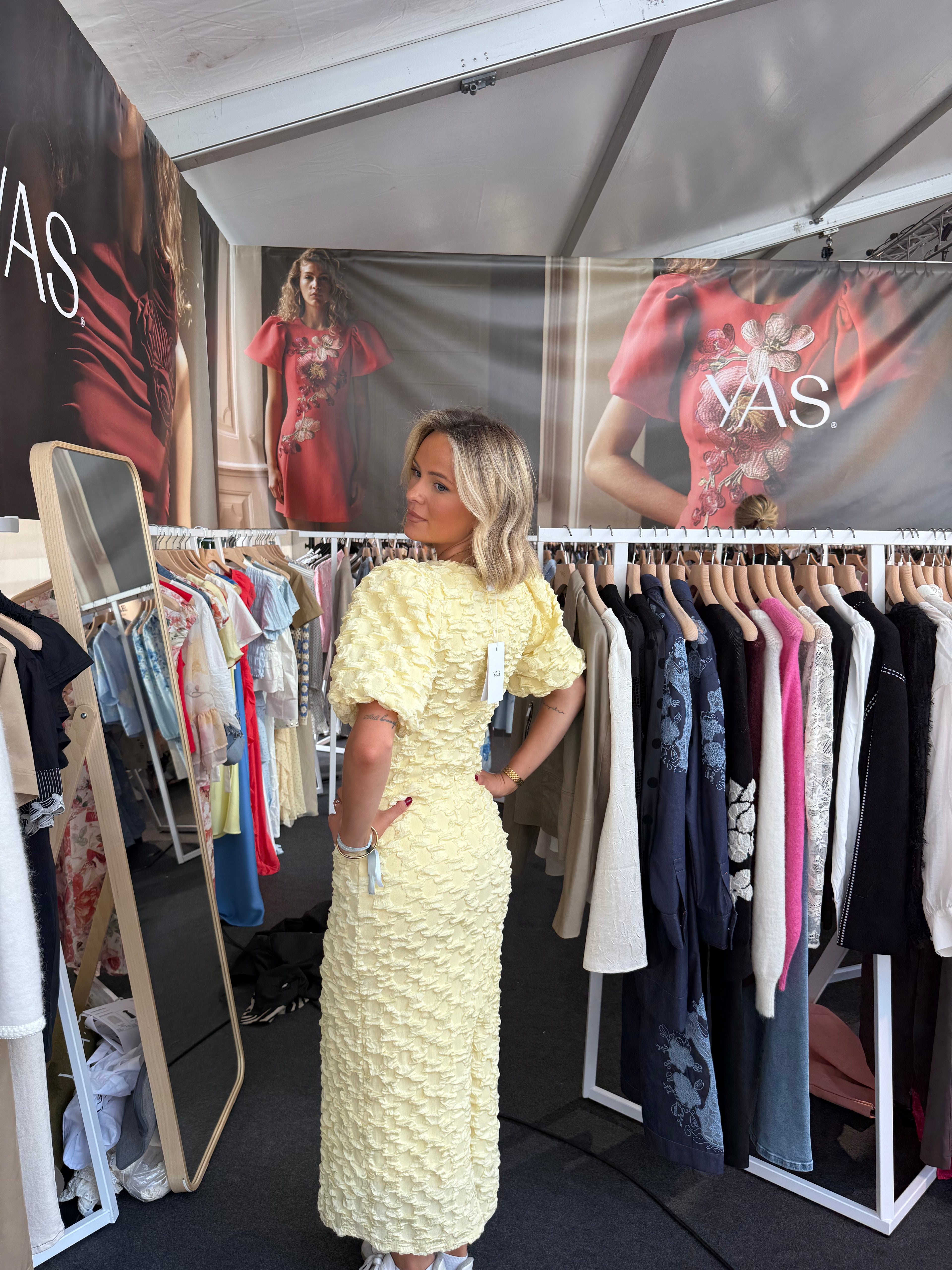 YasMiamaja long dress- butter yellow