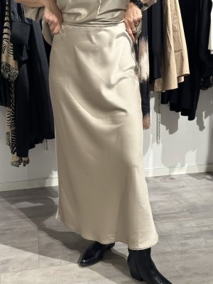 Blank kjol taupe 