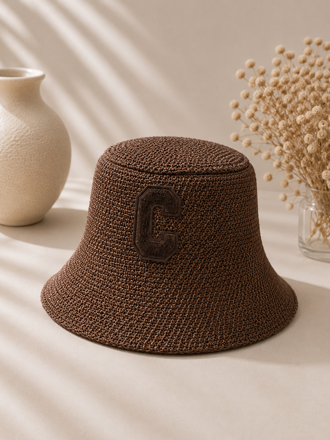 BUCKET HAT - BROWN ”C”