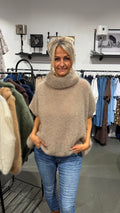 MOHAIR POLO - TAUPE