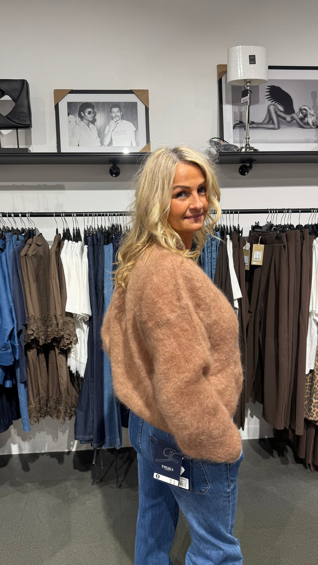 MOHAIR CARDIGAN - CAMEL