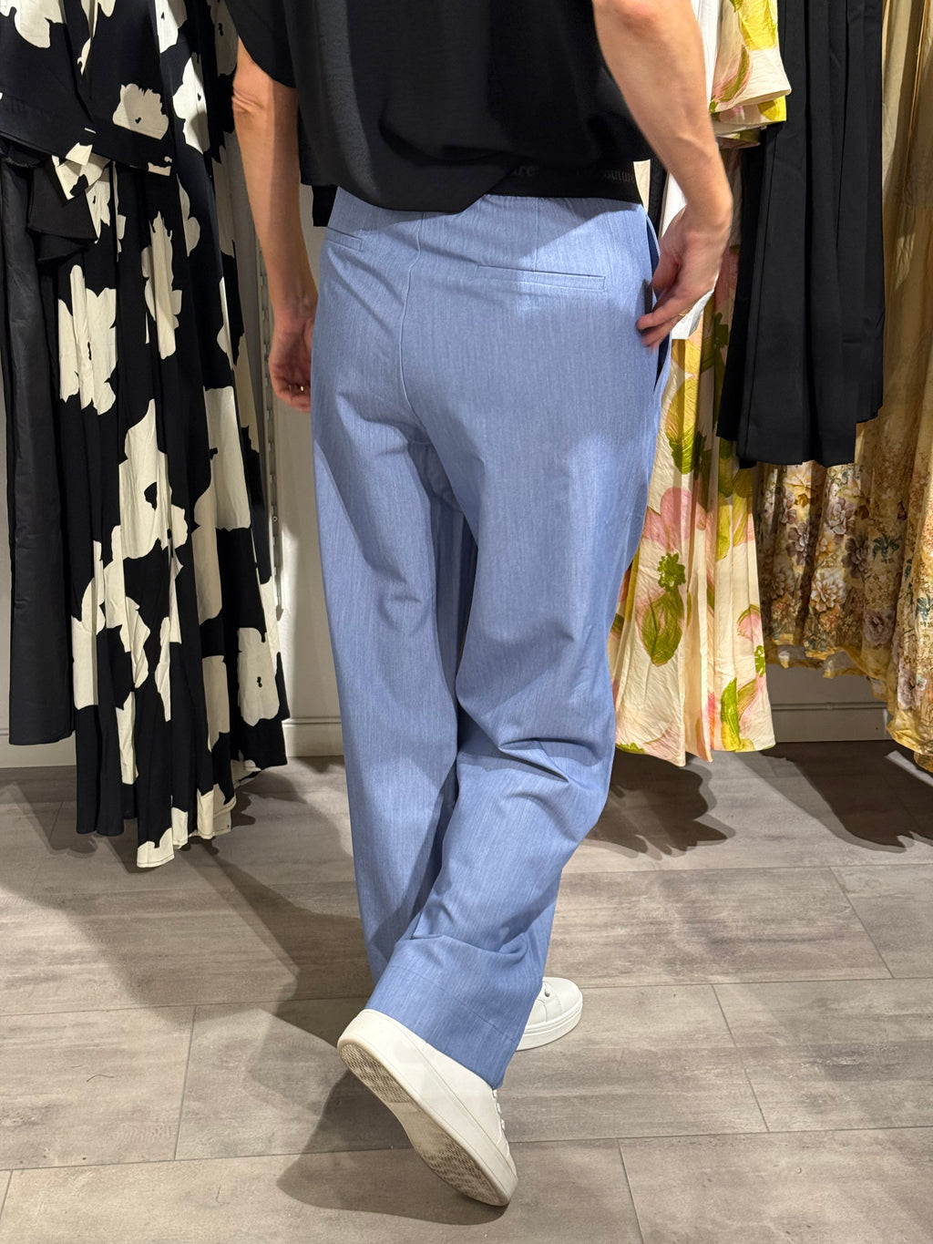 CC Amina logo pant - denim blue