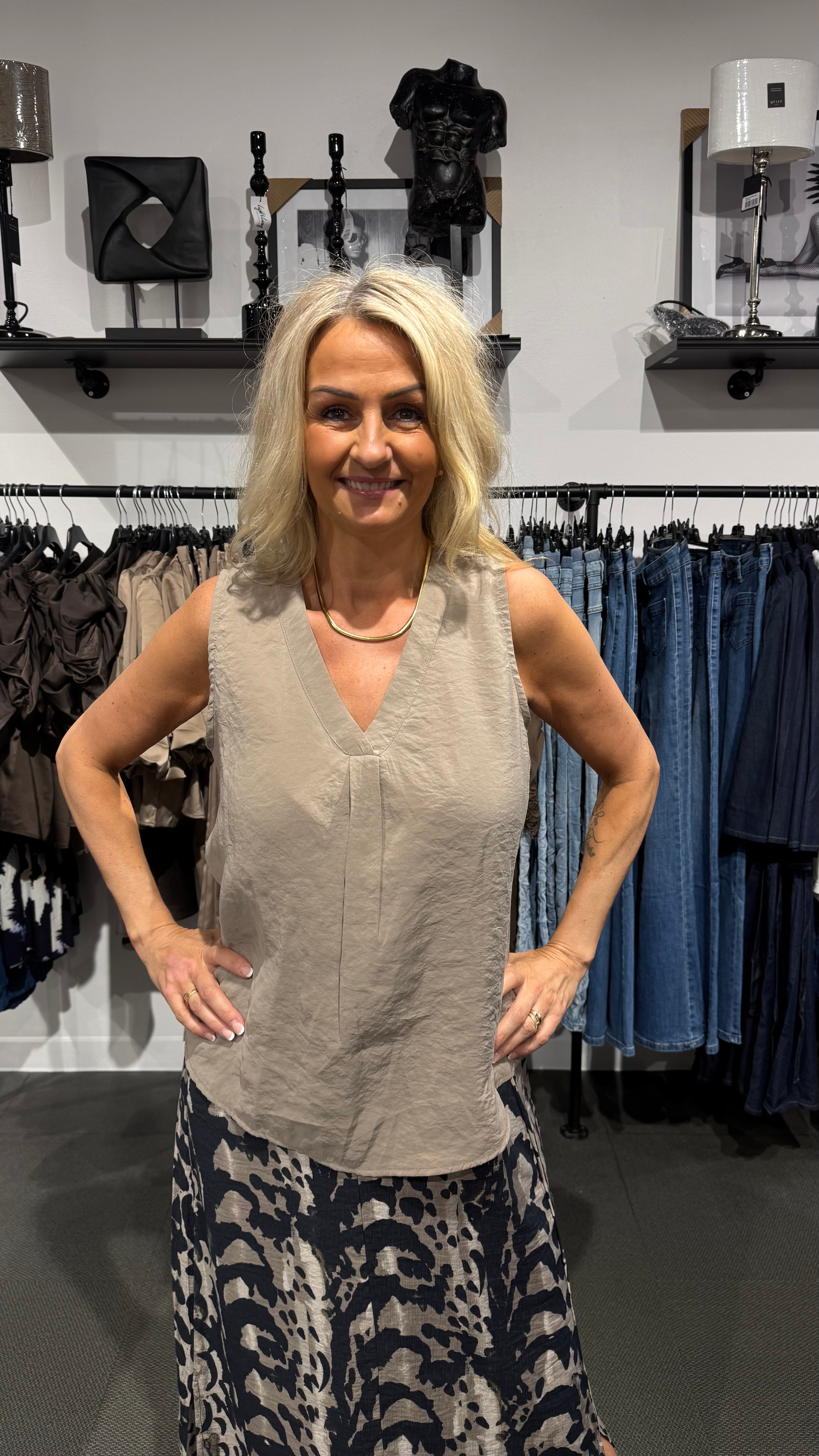 MDCOPALINE LINNE - TAUPE