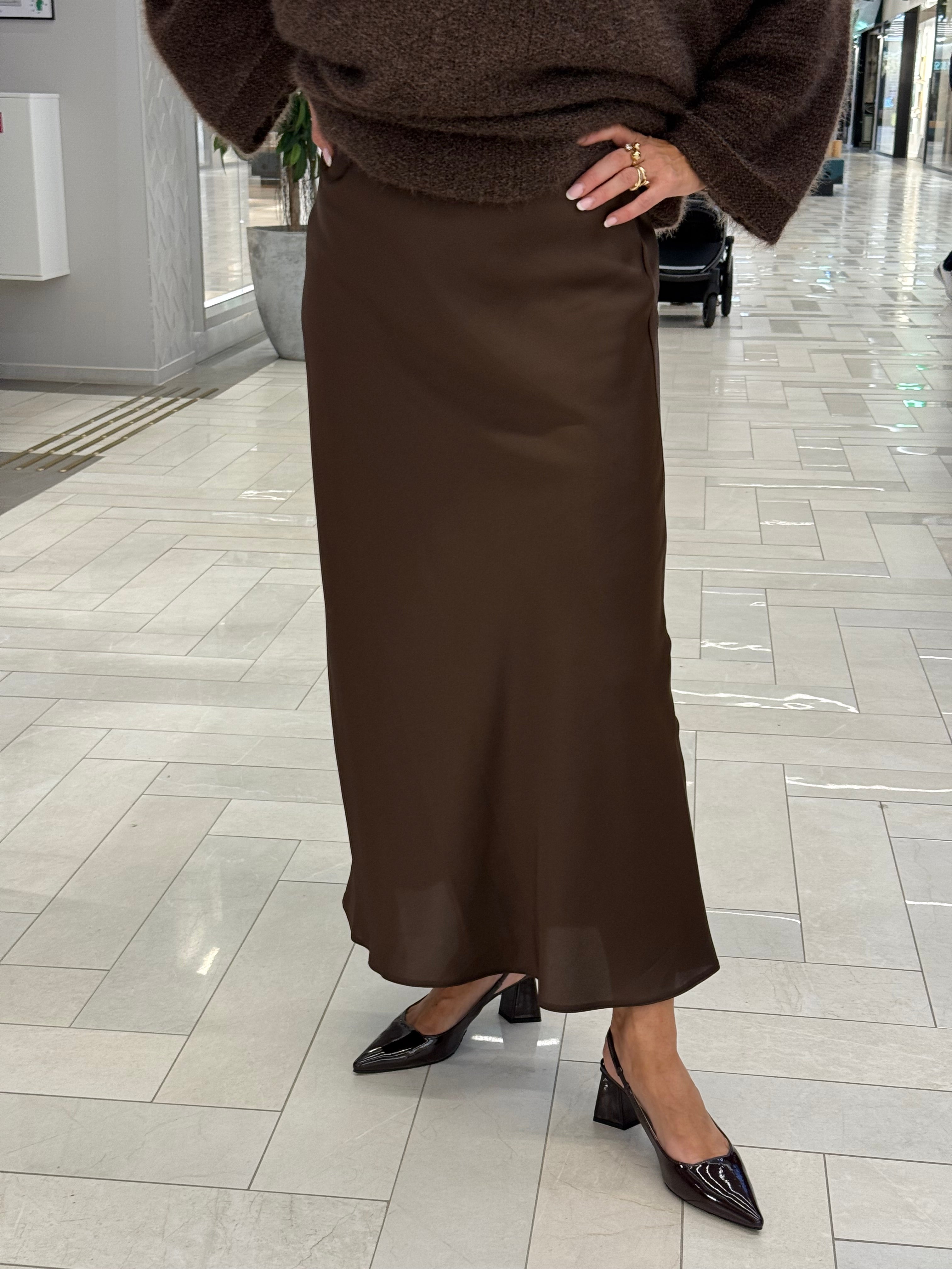 Plain brown skirt