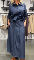 MdcEriana Skirt - dark denim