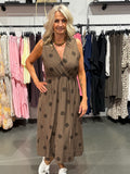 Dress dots- Brown
