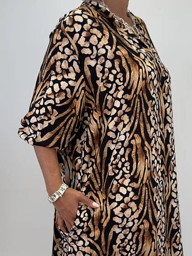 Nima midi dress black
