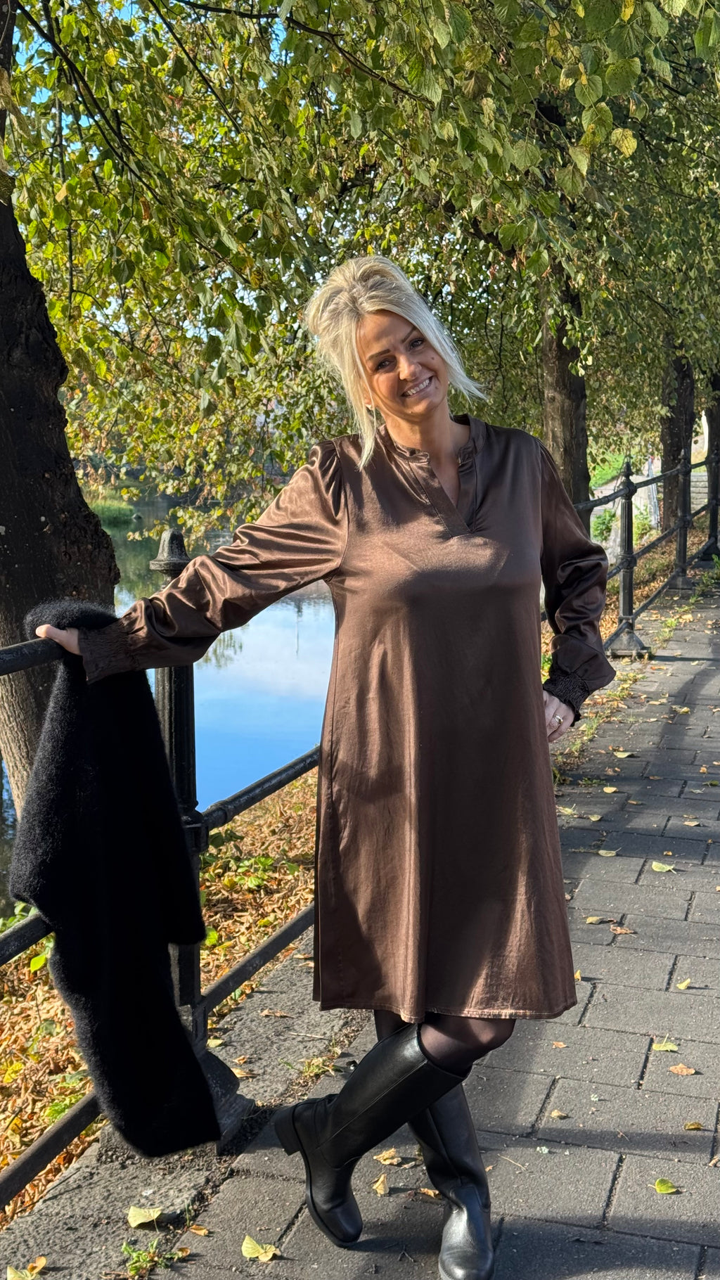 MdcCaleya dress - Brown