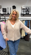 MOHAIR CARDIGAN - BEIGE