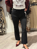 Black flared jeans