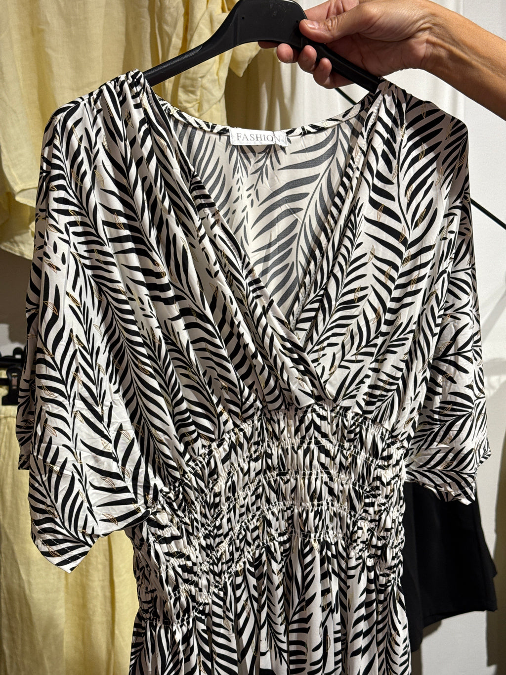Melina dress white/black