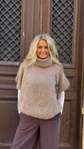 MOHAIR POLO - ALMOND BEIGE