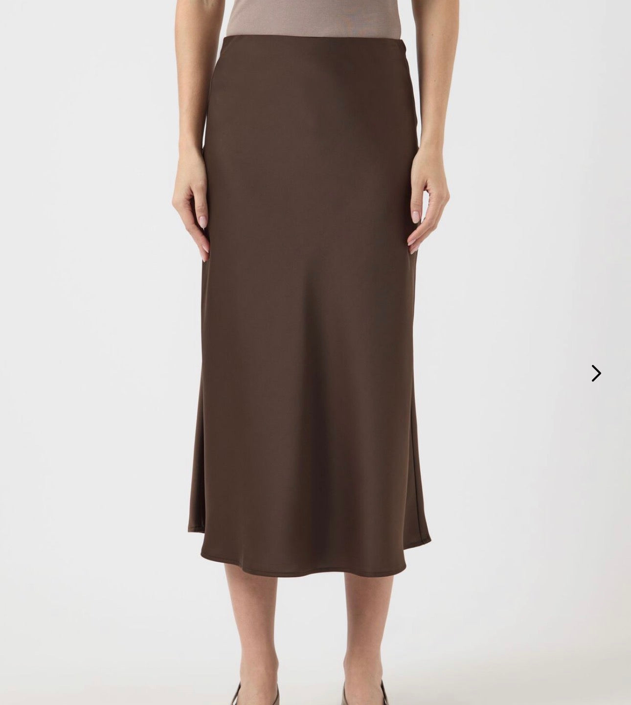 YASPELLA MIDIKJOL - Chocolate Brown