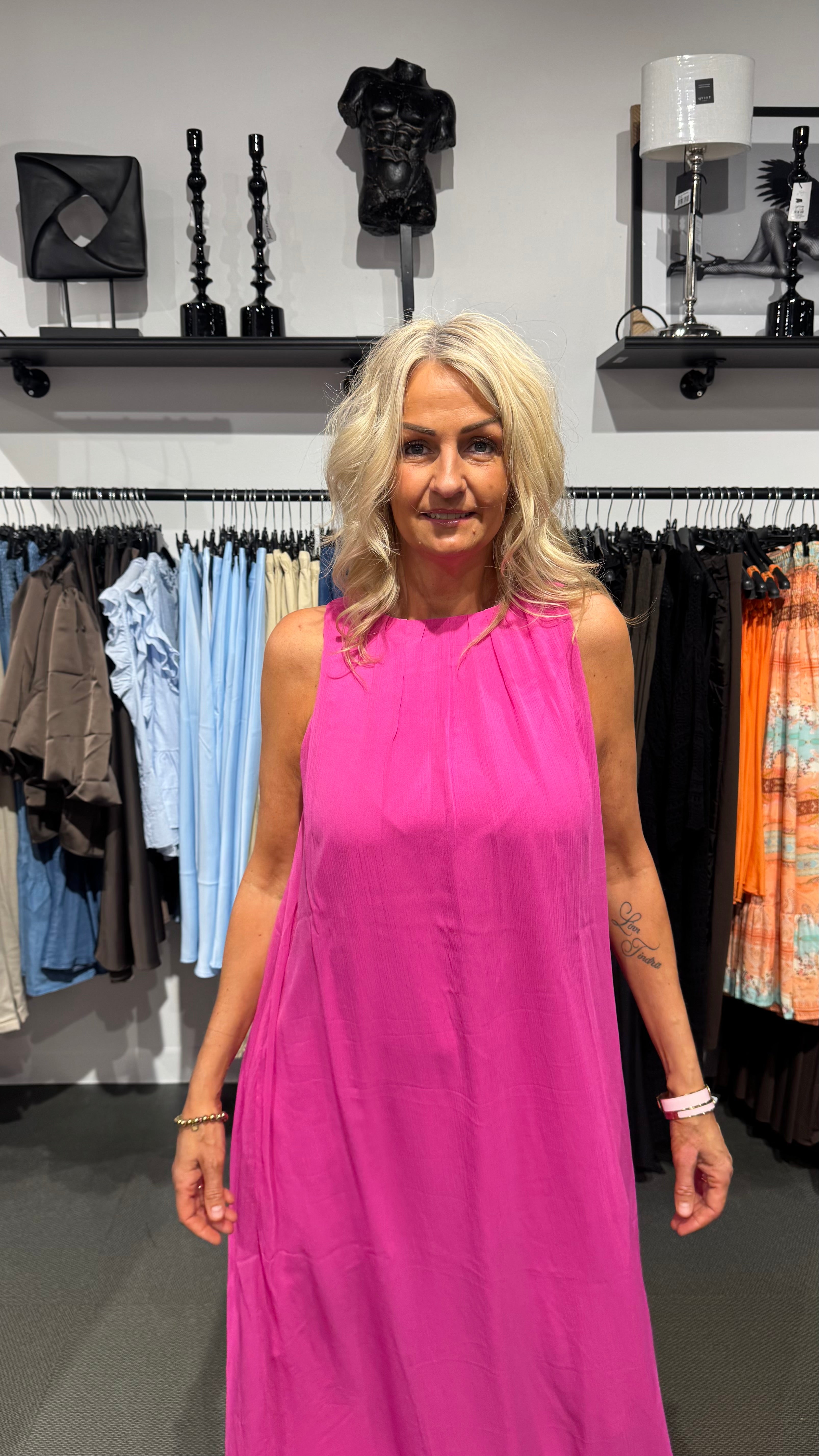 YASHANNAH ANKLE DRESS - PINK