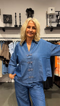 Augusta Charm blouse - denim