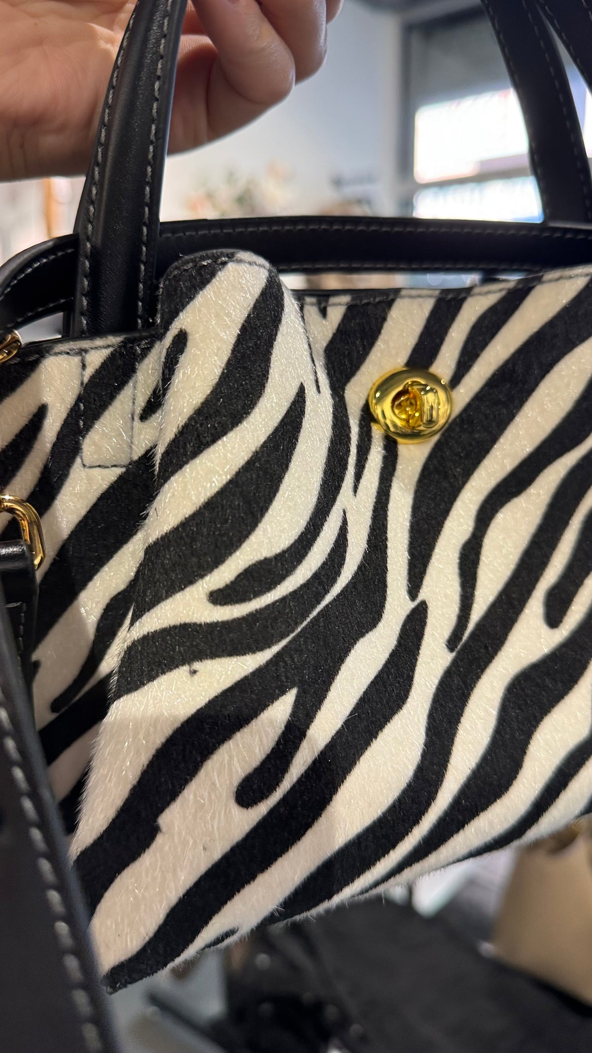 Mini Molly tote - zebra