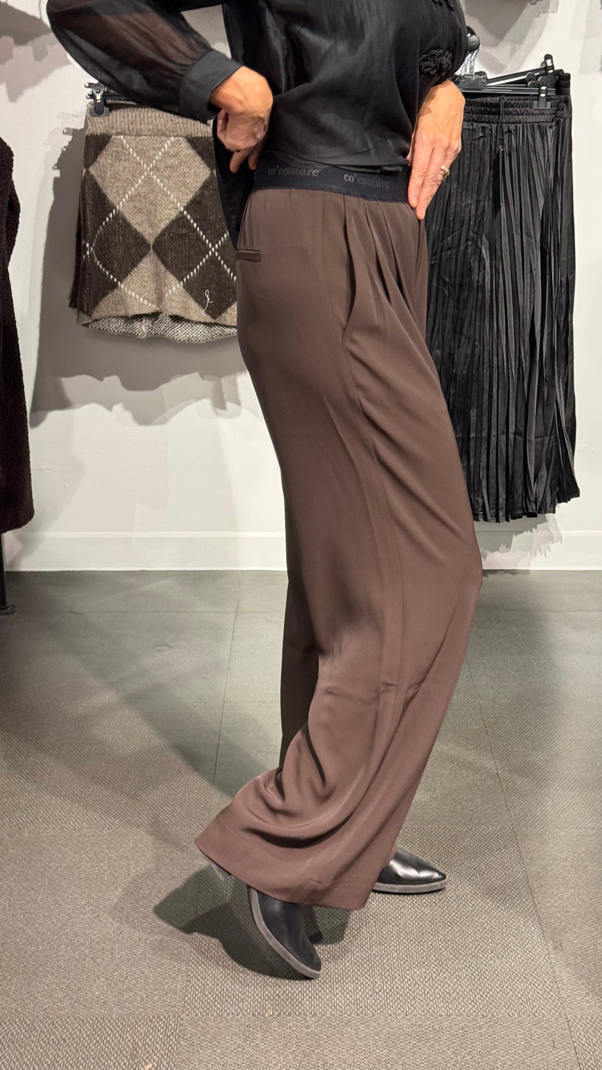CC logo pant - Brown