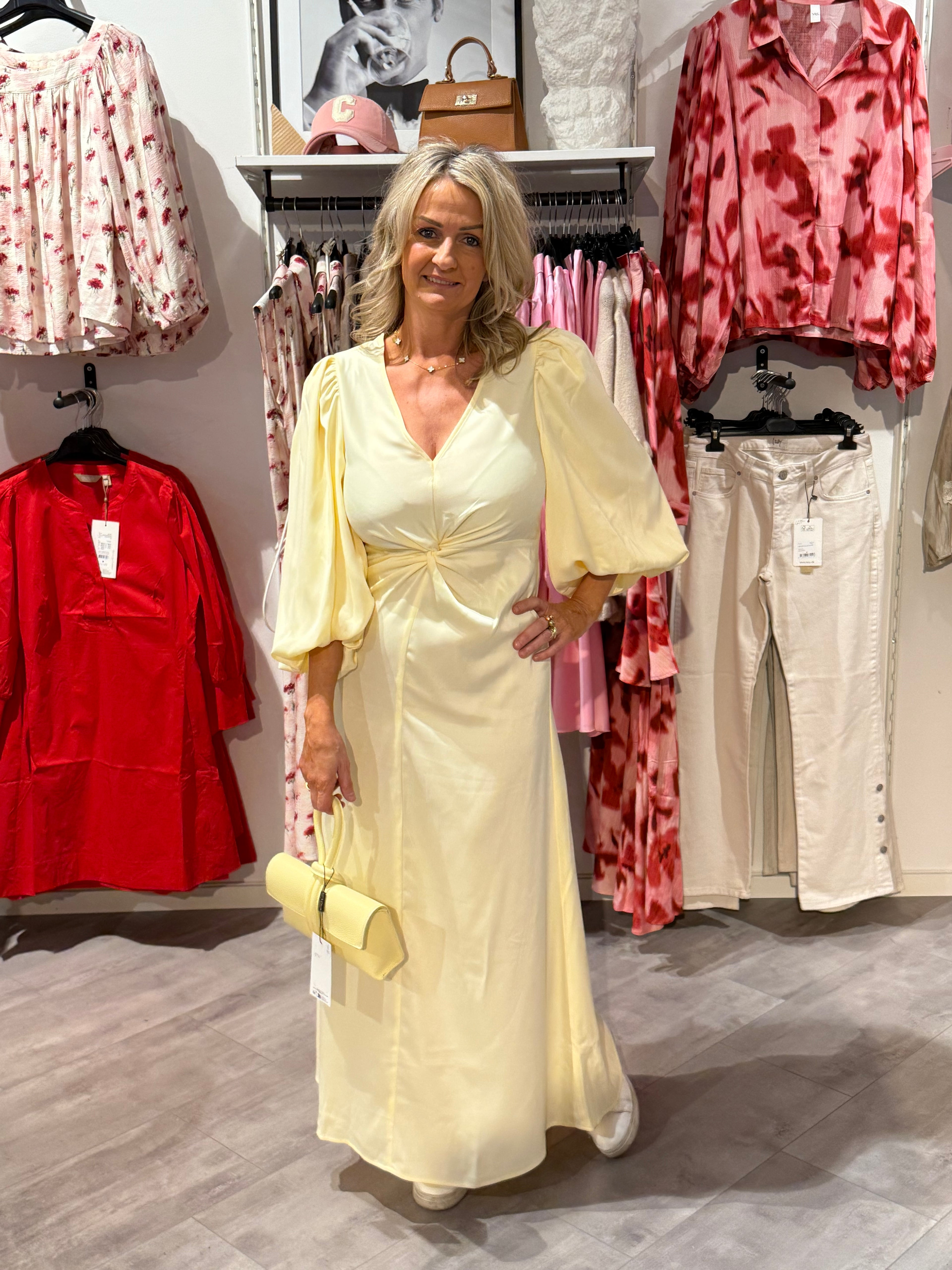 YasThea long dress- butter yellow