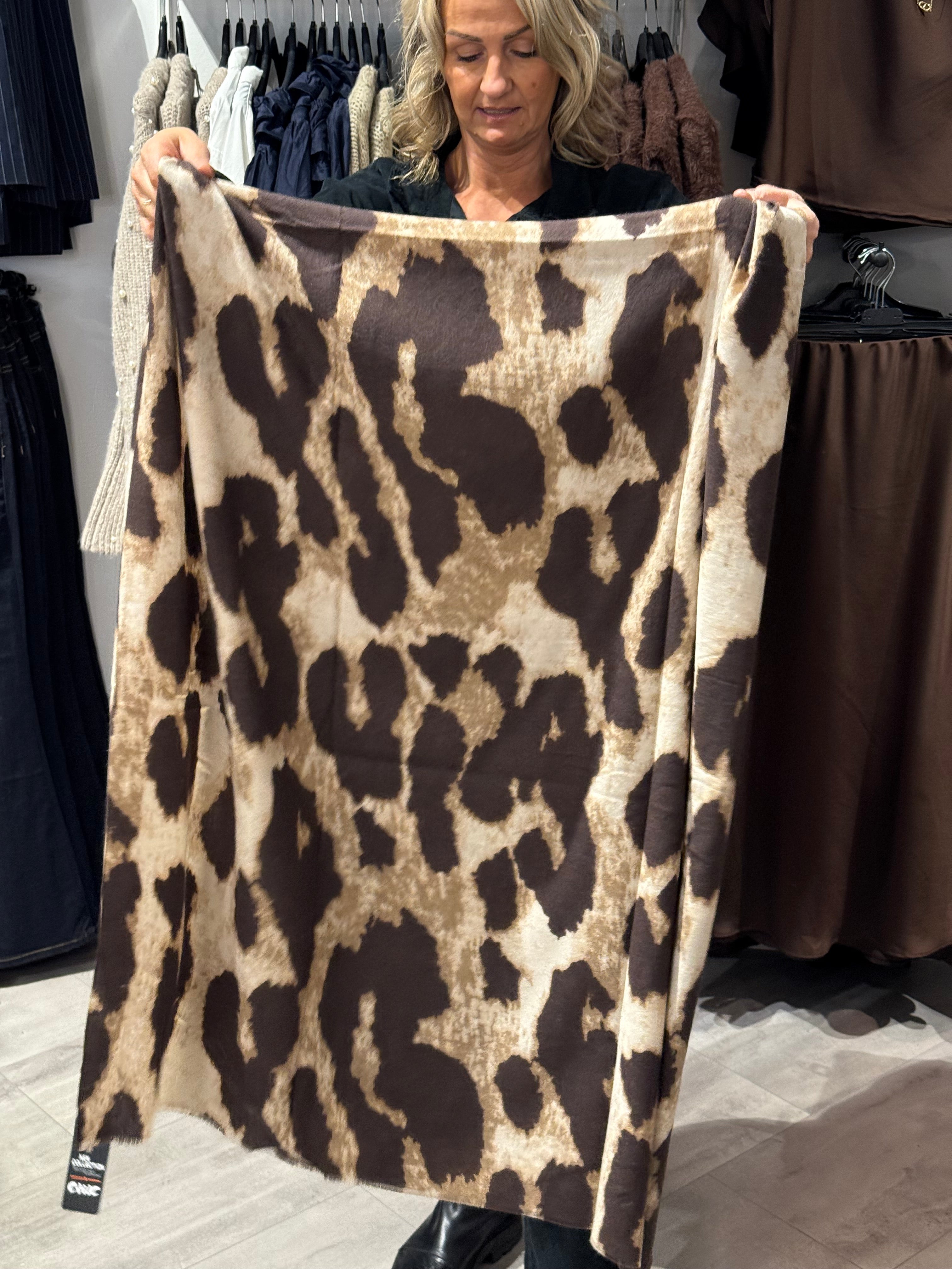 Animal scarf - beige