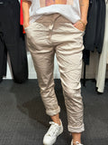 Glossy pant ilma - beige