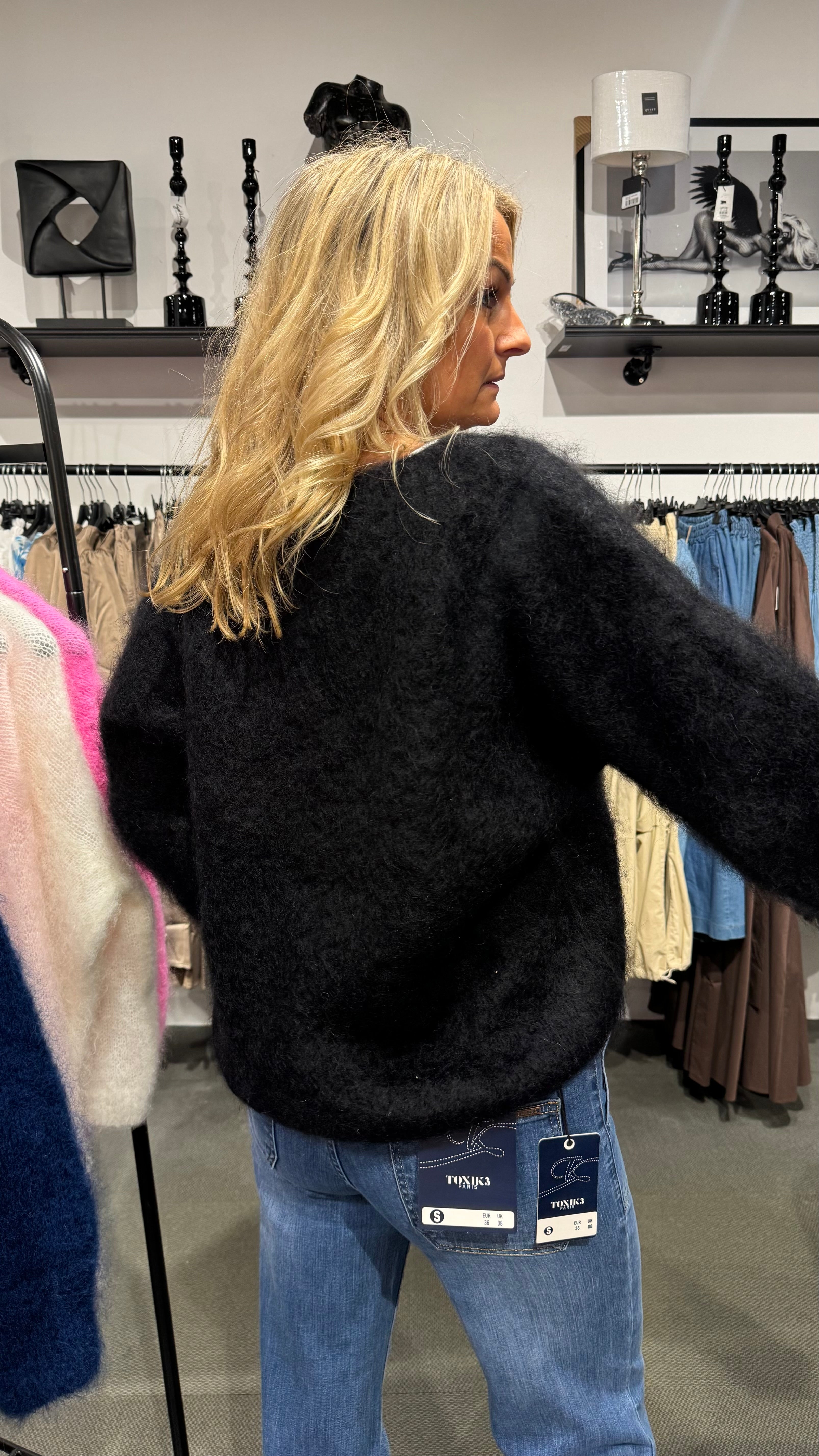 MOHAIR LONG SLEEVE - BLACK