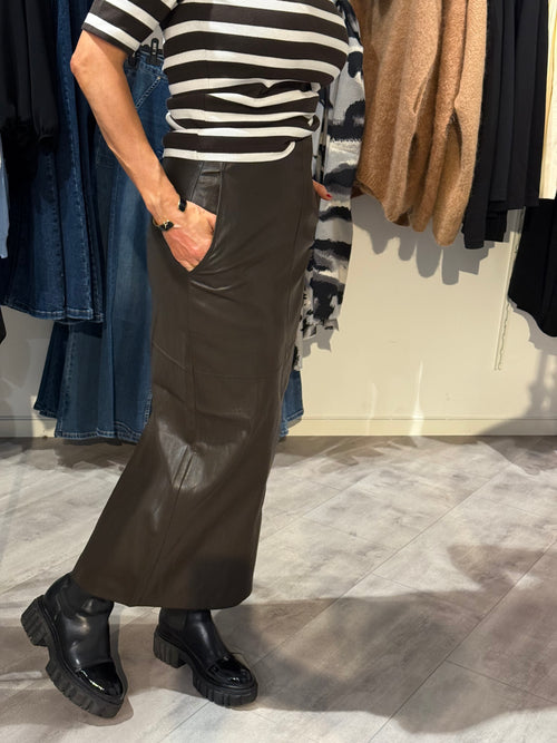CC Gitt floor skirt - brown