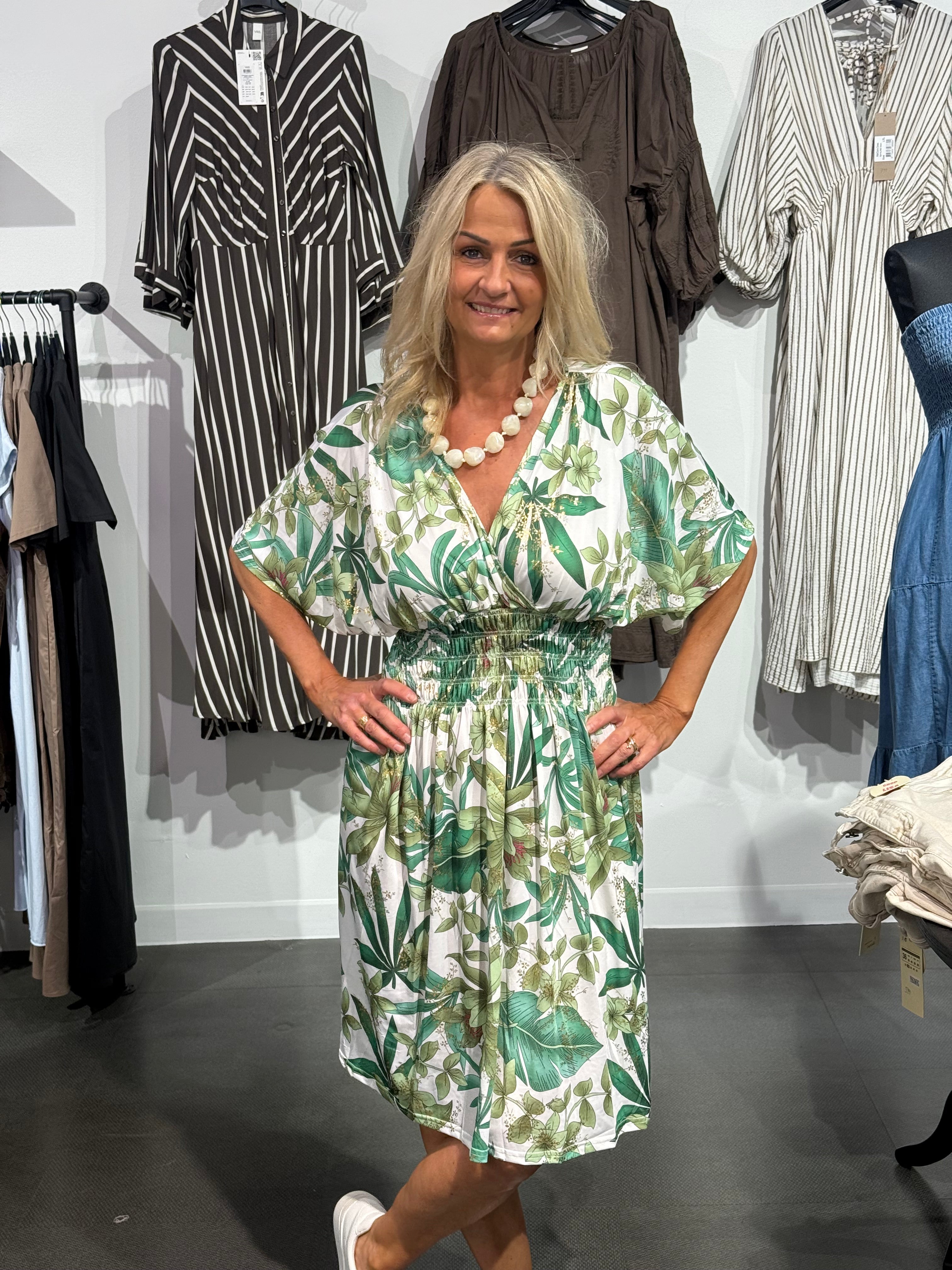 Millie dress- green