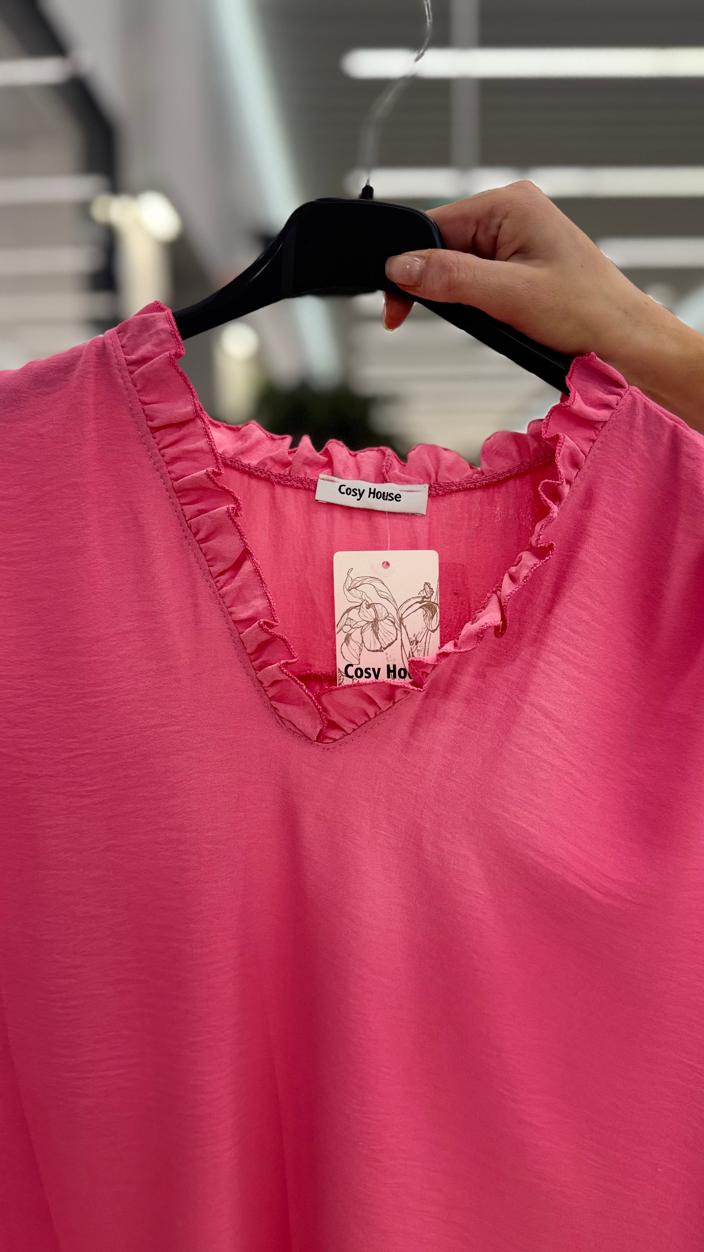 Basic blus mörkrosa