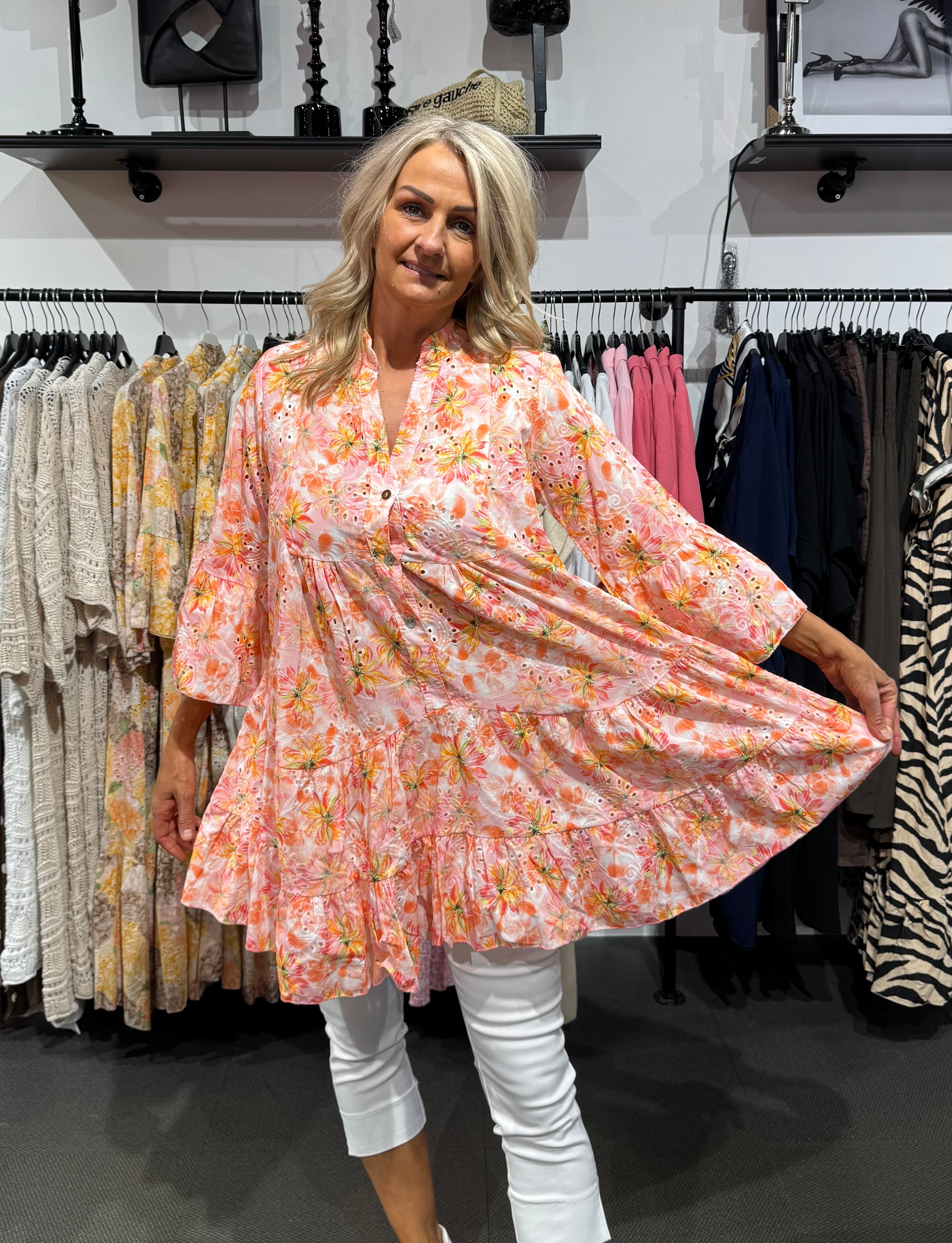 Ines dress - korall