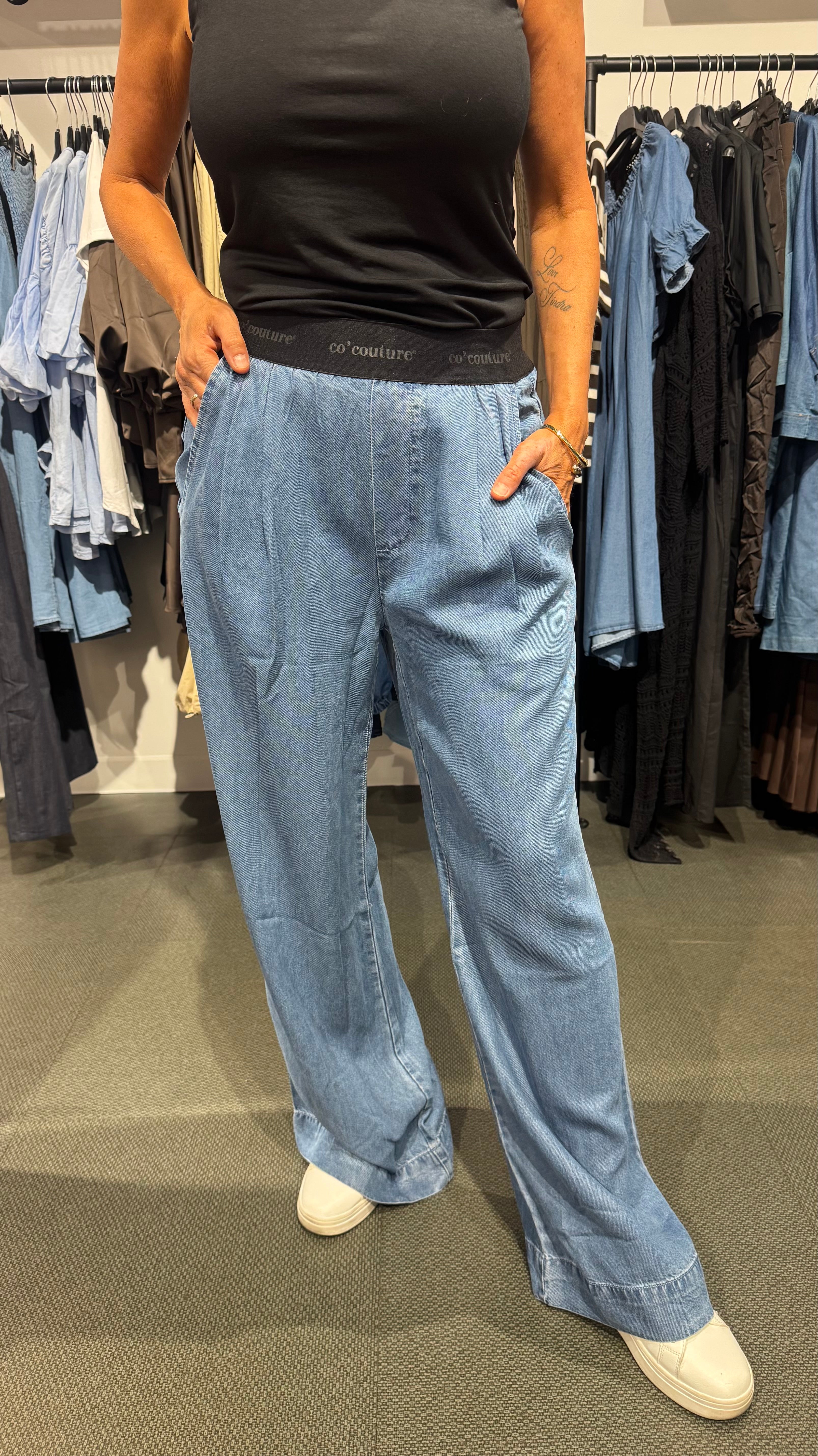 CClogo pant - denim