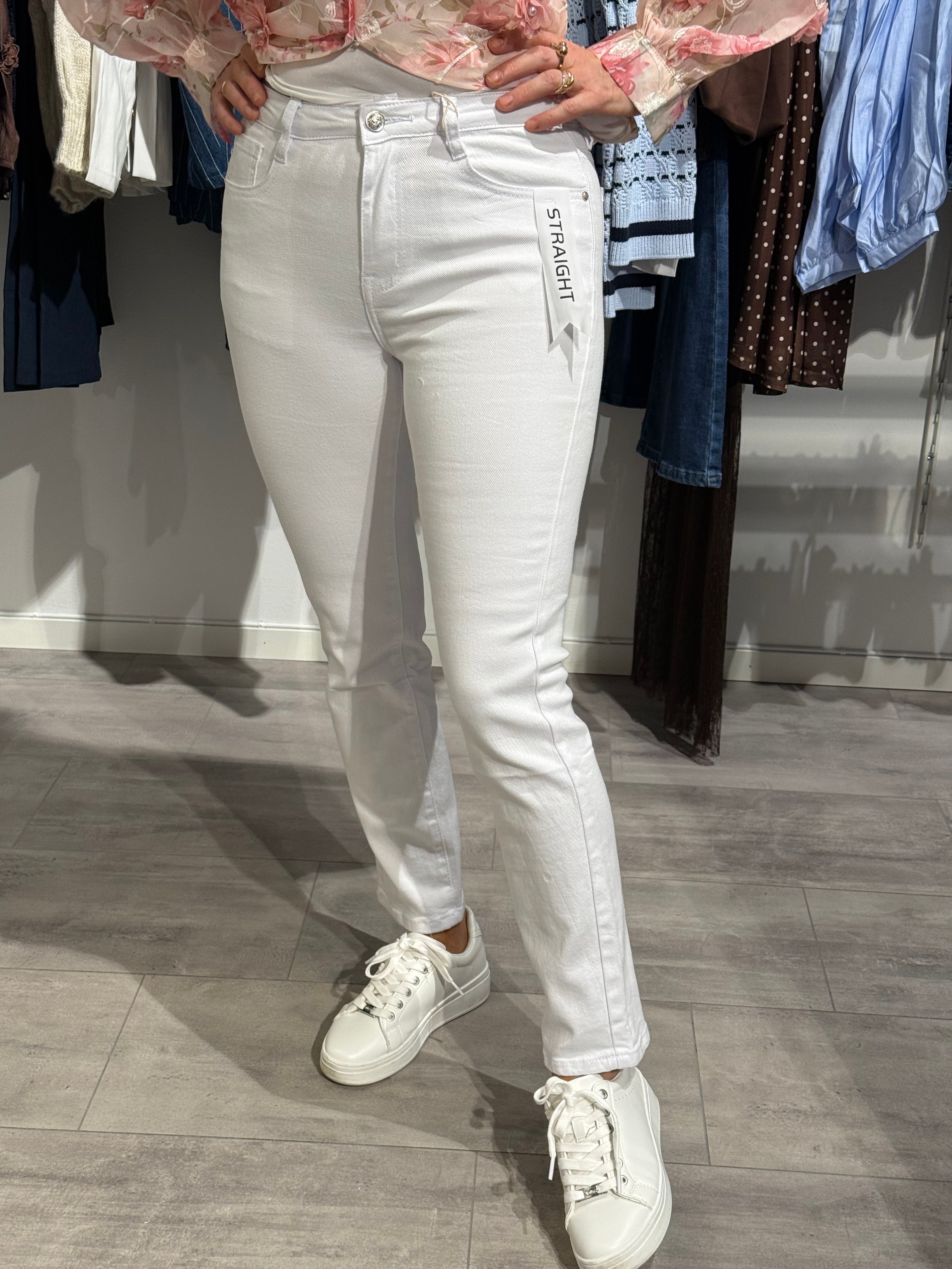 Straight jeans - vit