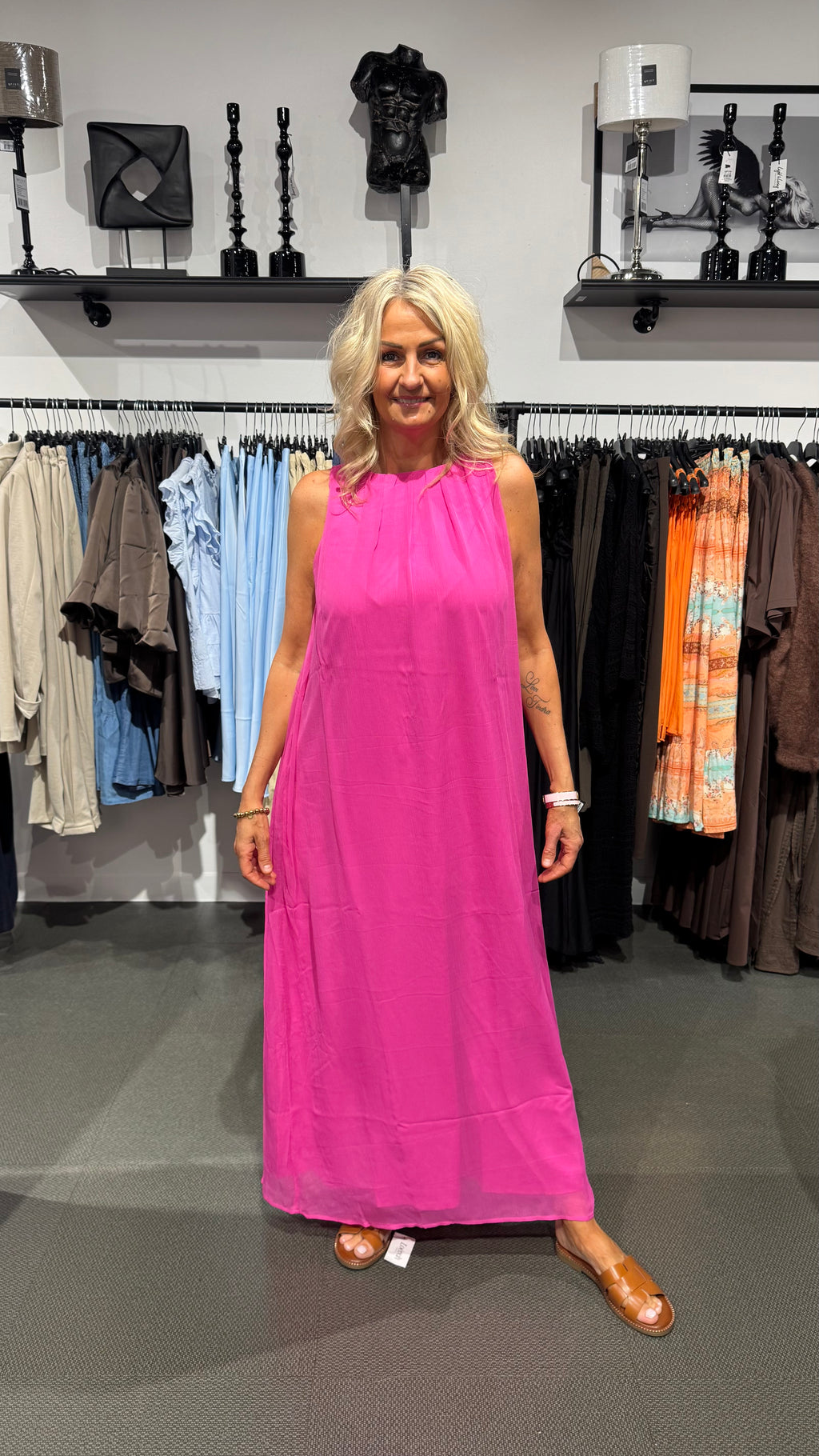 YASHANNAH ANKLE DRESS - PINK