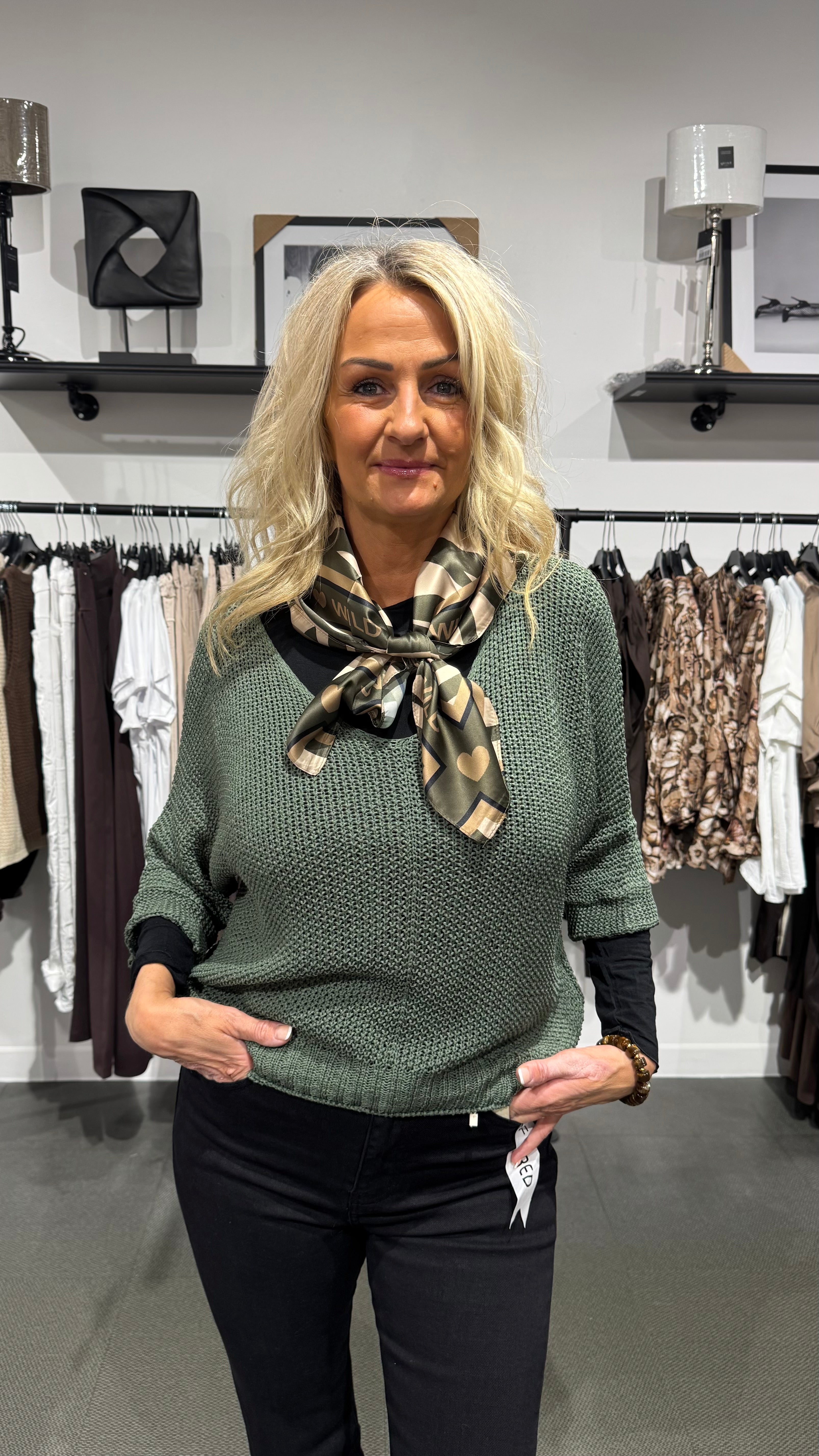 Betina knit - grön