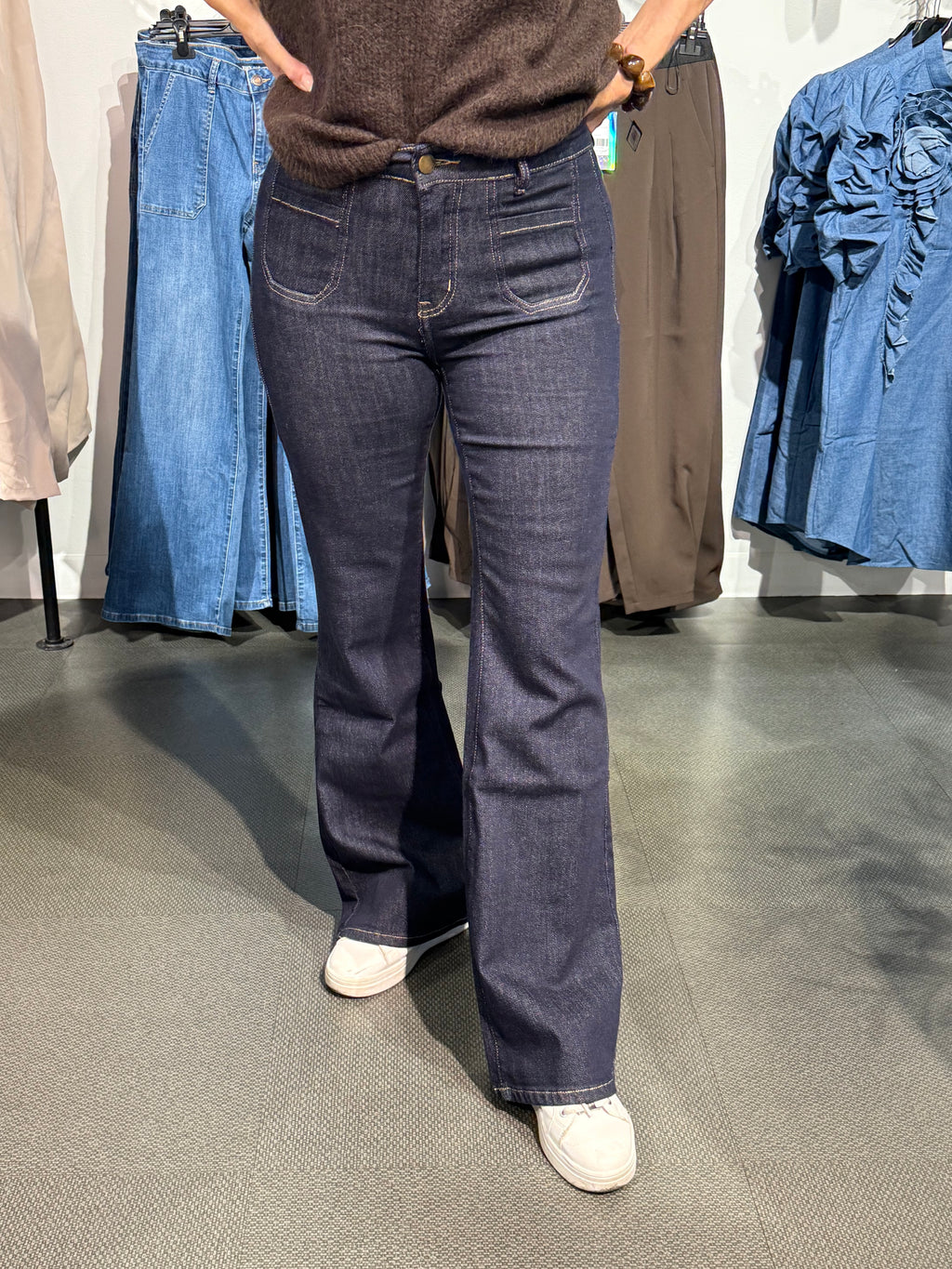 TOXIK FLARE POCKET - DARK WASH
