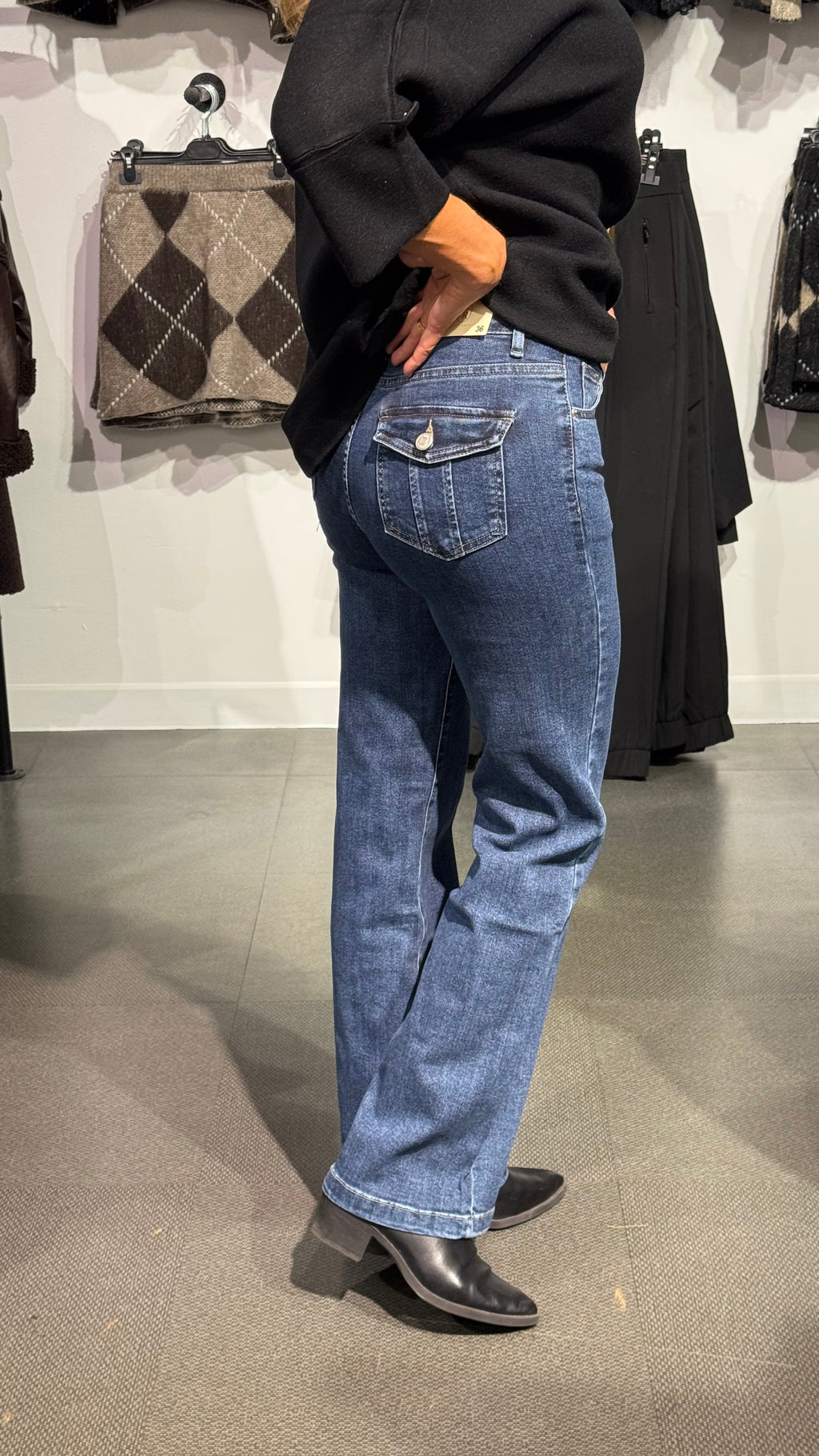 Wideleg jeans - medium denim