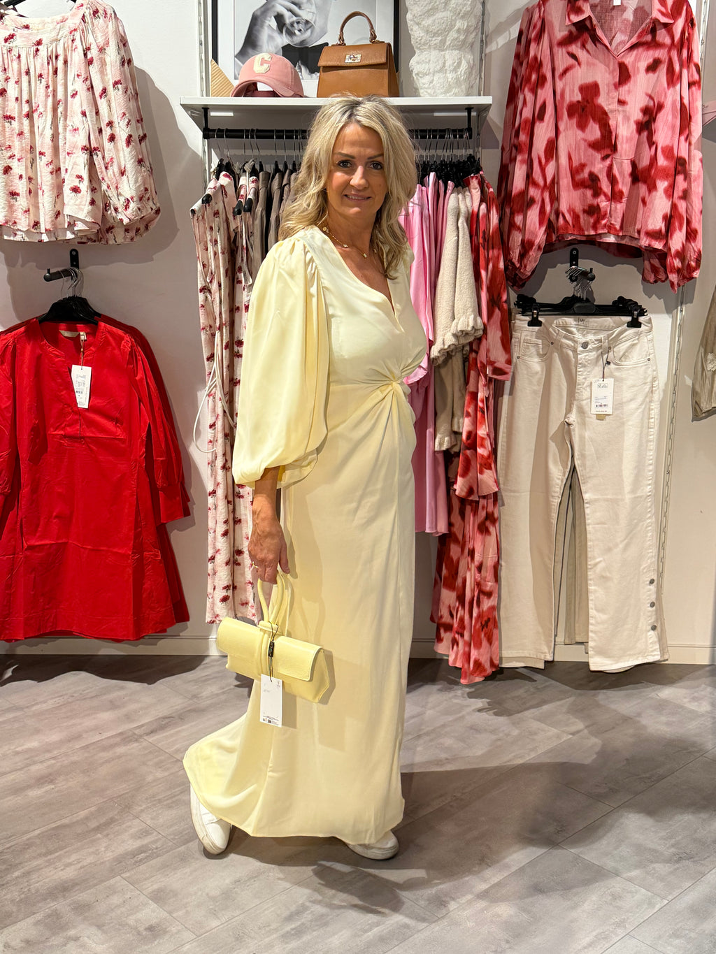 YasThea long dress- butter yellow