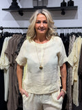 MdcCeyla Top - light yellow