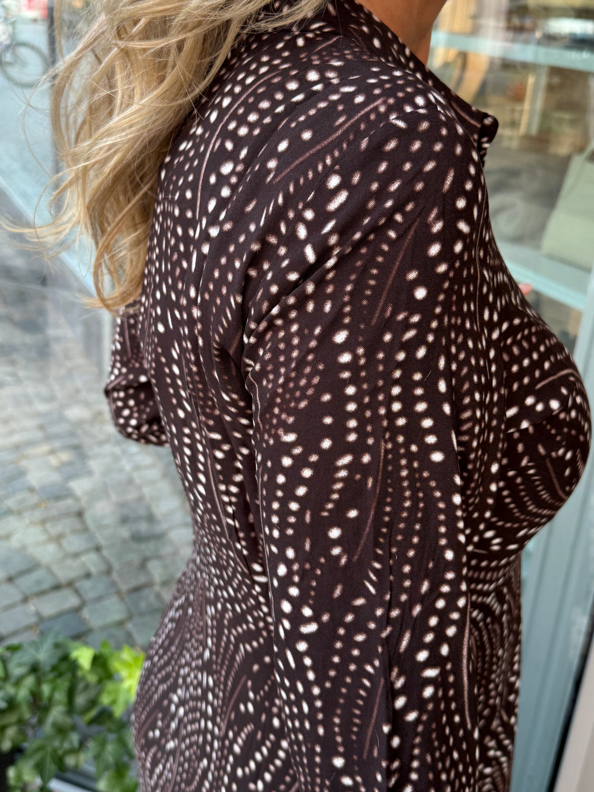 Savanna dress- brown print