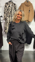SC-ORLEAN 17 PULLOVER MÖRKGRÅ